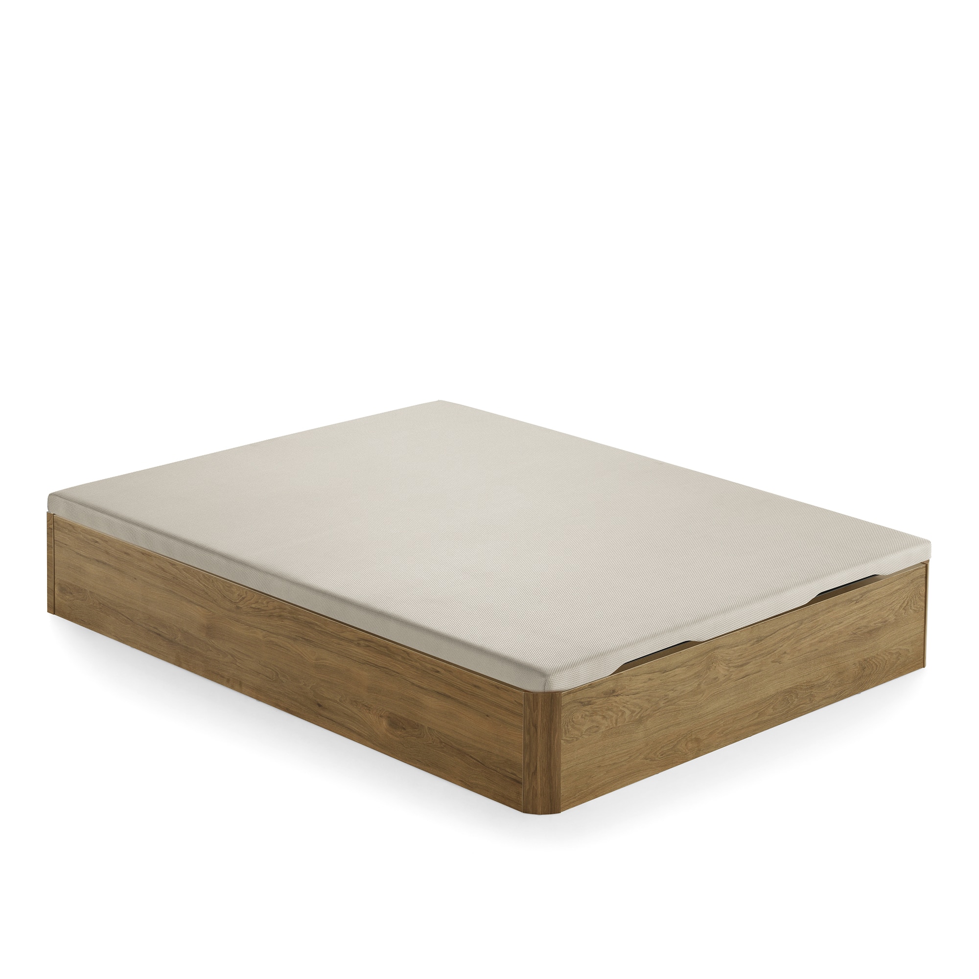 Canapé abatible de madera Alba Ecus - Roble Cama 90 x 190 cm Roble-2