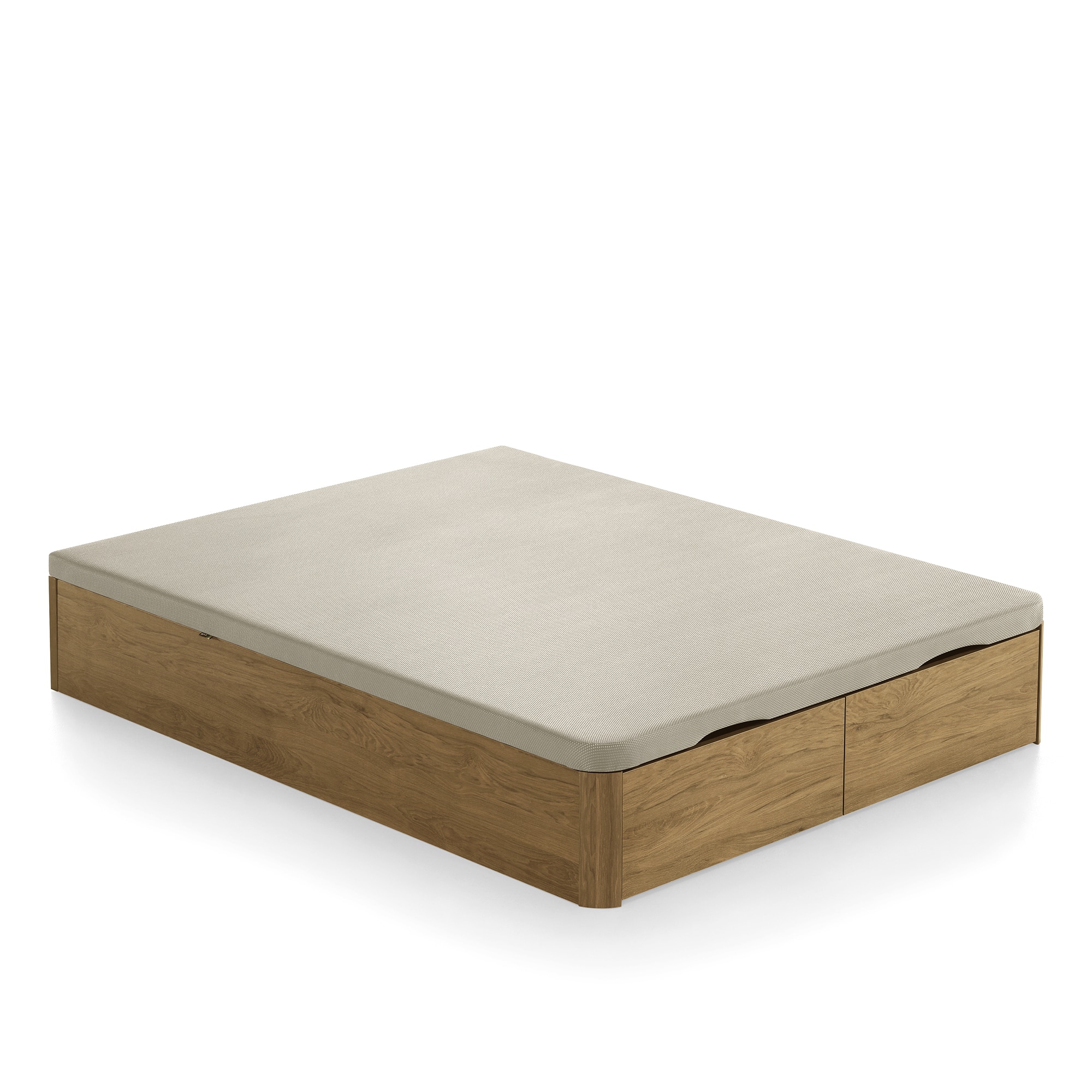 Canapé abatible de madera Lira Ecus - Roble Cama 135 x 190 cm Roble-2