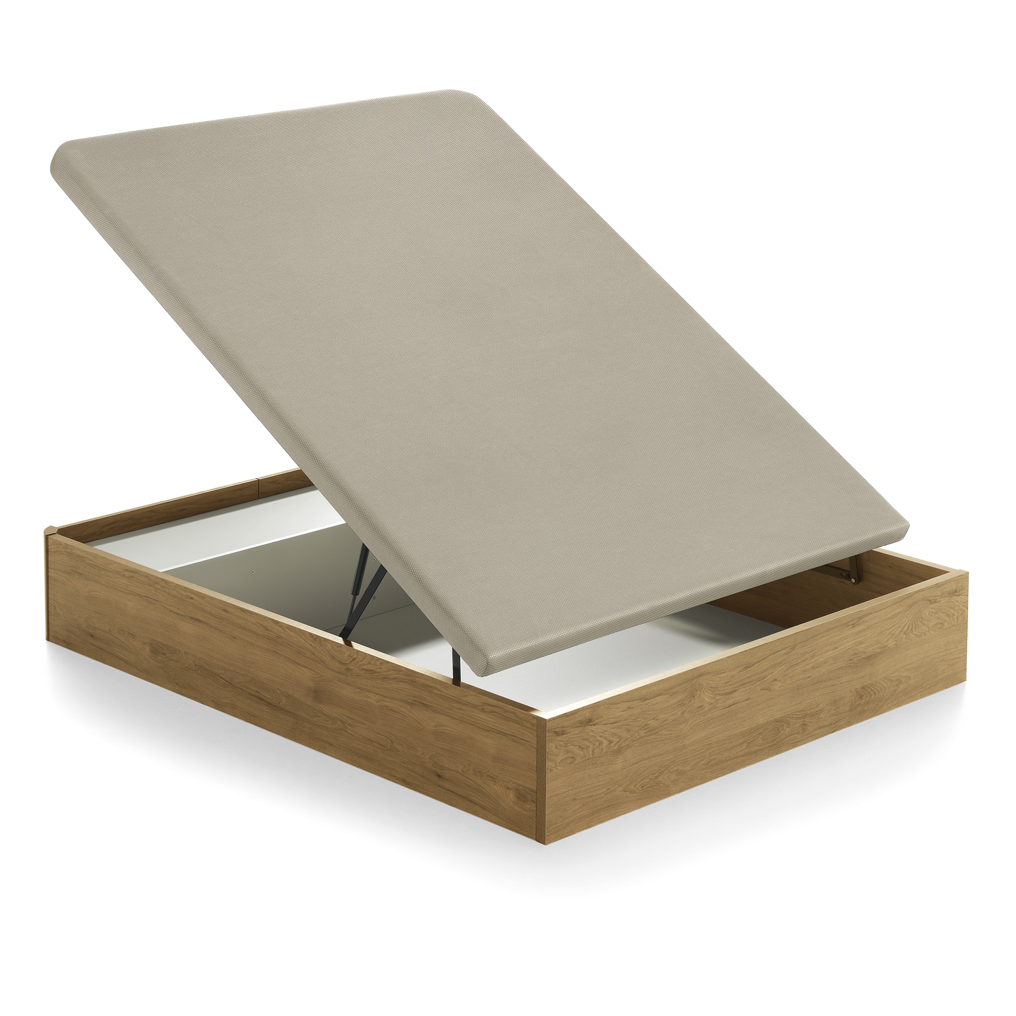 Canapé abatible de madera Lira Ecus - Roble Cama 135 x 190 cm Roble-4