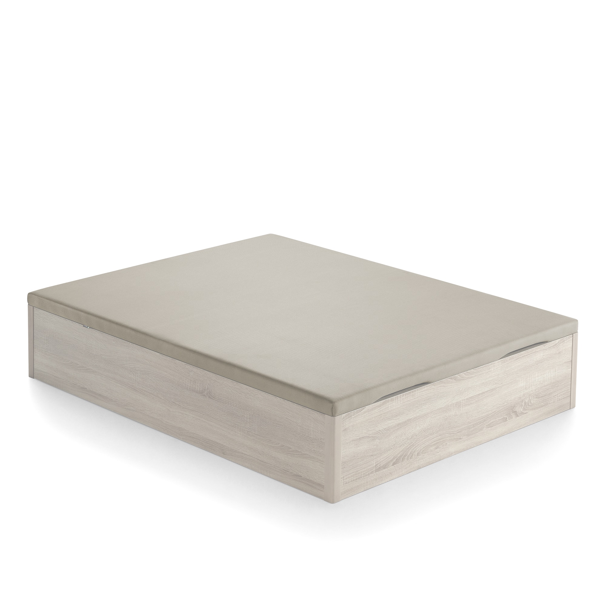 Canapé abatible de madera de gran capacidad Gina GC Ecus - Ártico Cama 150 x 200 cm Ártico-2