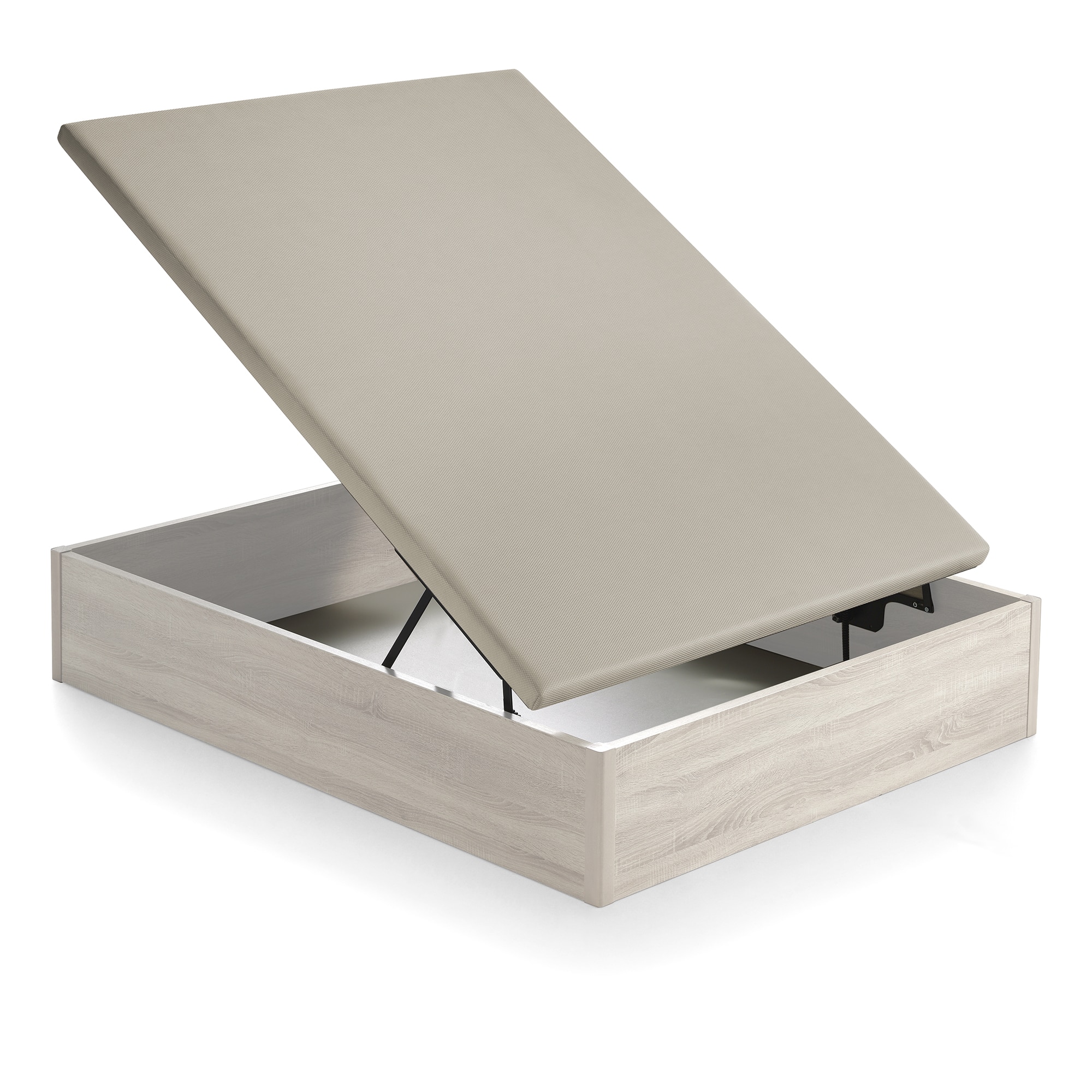 Canapé abatible de madera de gran capacidad Gina GC Ecus - Ártico Cama 150 x 200 cm Ártico-3