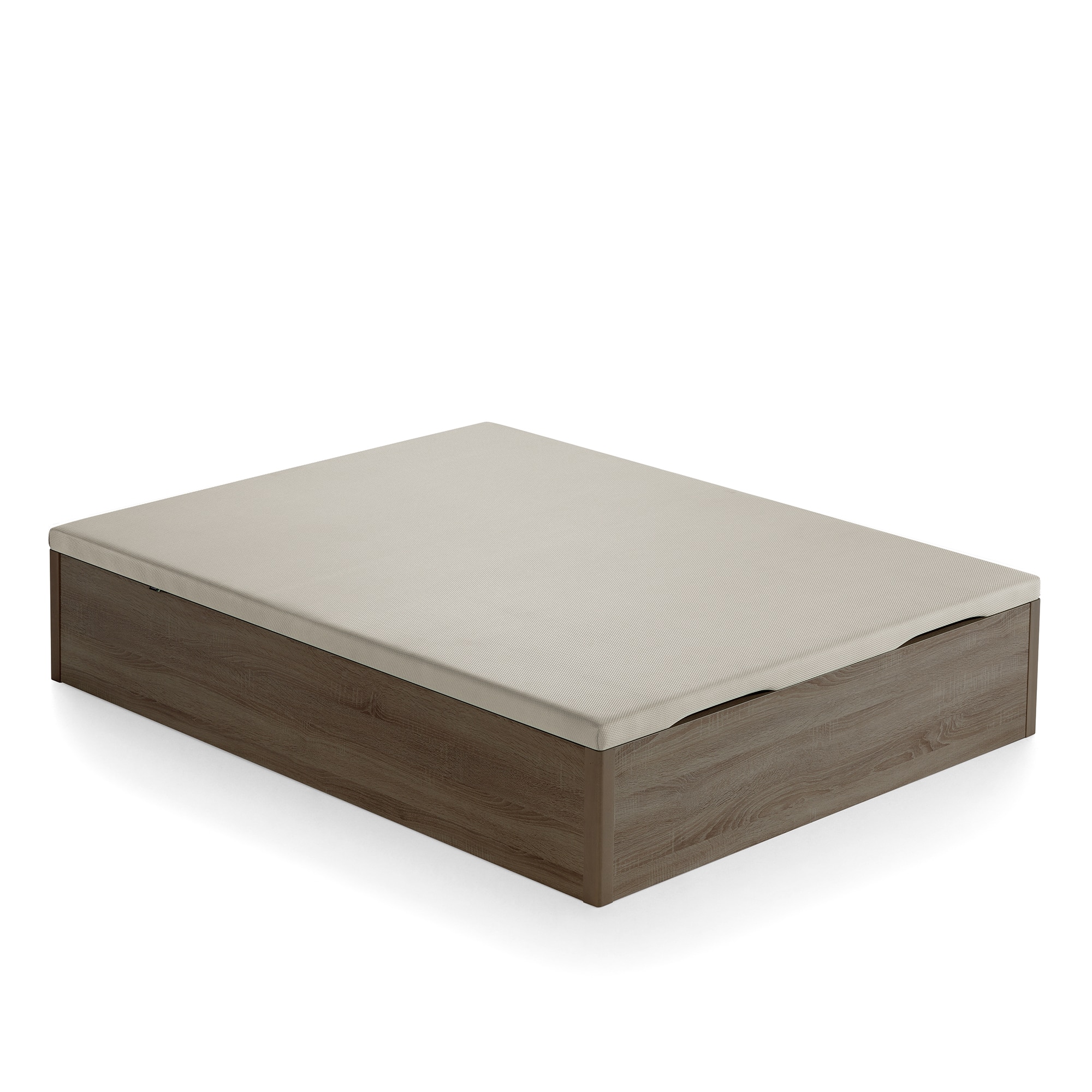 Canapé abatible de madera de gran capacidad Gina GC Ecus - Indio Cama 150 x 200 cm Indio-2