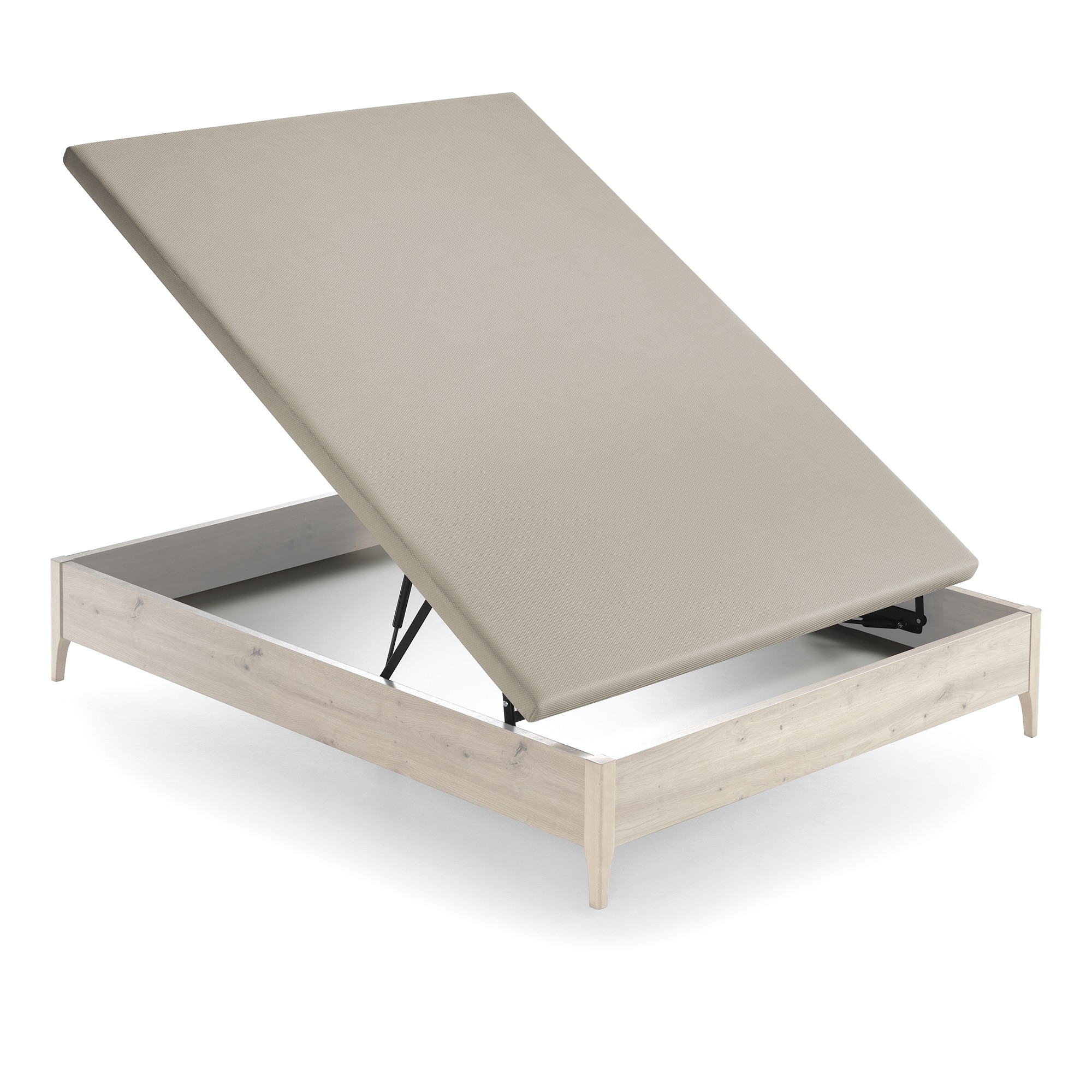 Imagen 3 de Canapé abatible de madera con patas Numa Ecus - Ártico Cama 90 x 190 cm Ártico