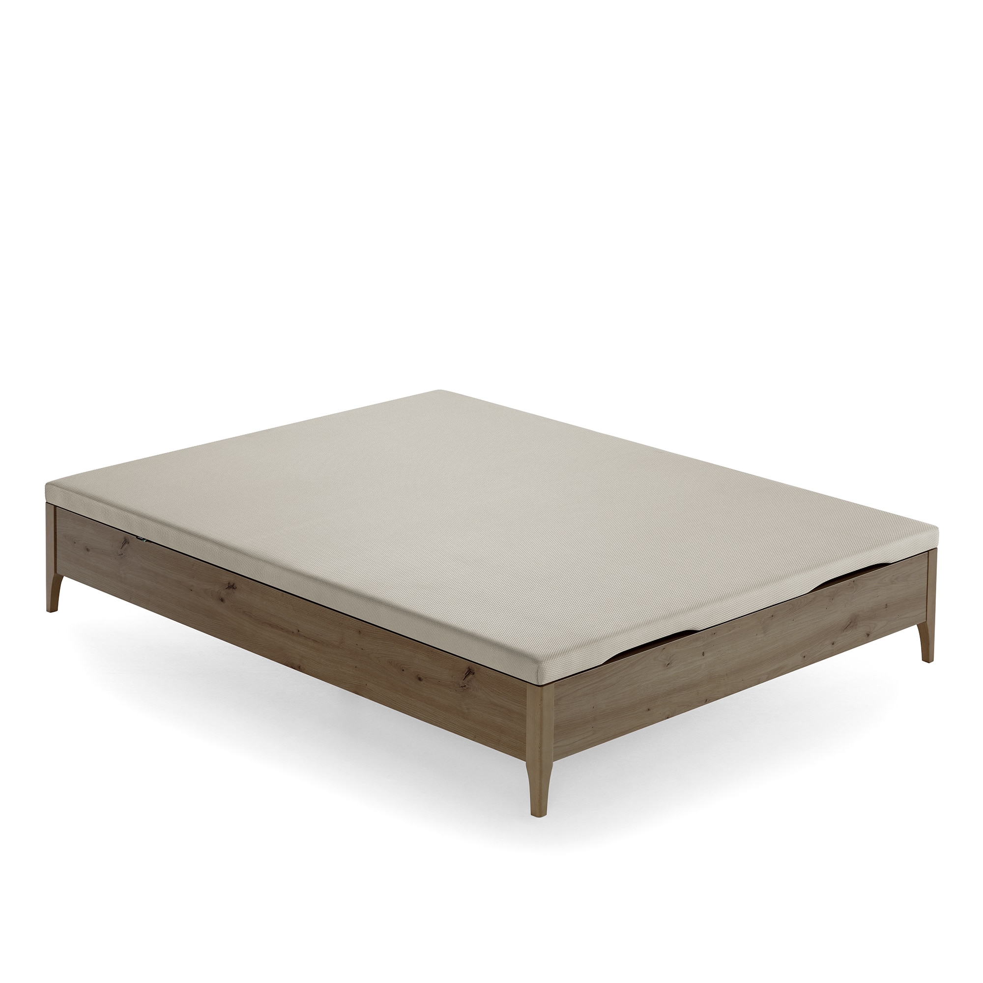Imagen 2 de Canapé abatible de madera con patas Numa Ecus - Indio Cama 90 x 190 cm Indio