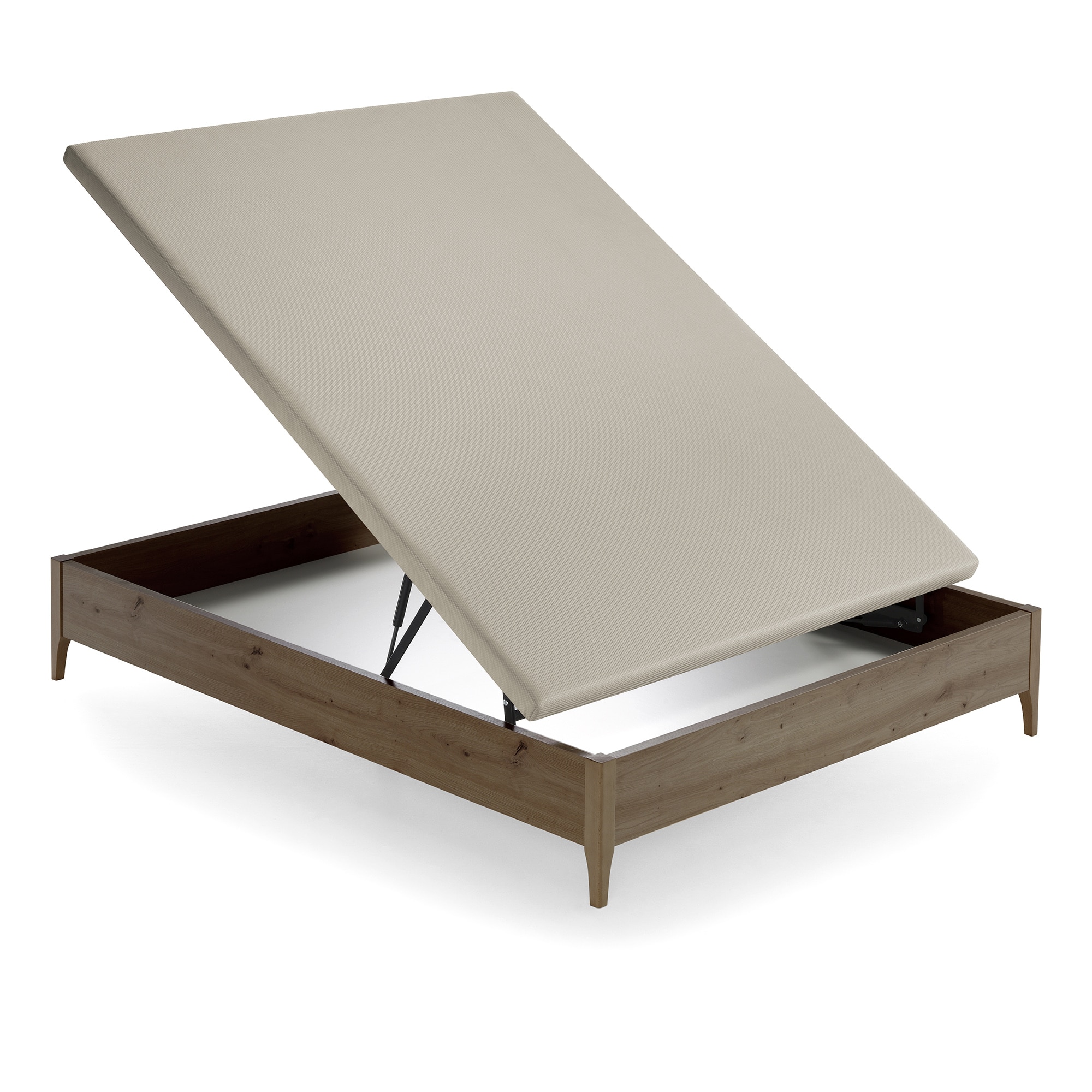 Imagen 3 de Canapé abatible de madera con patas Numa Ecus - Indio Cama 90 x 190 cm Indio