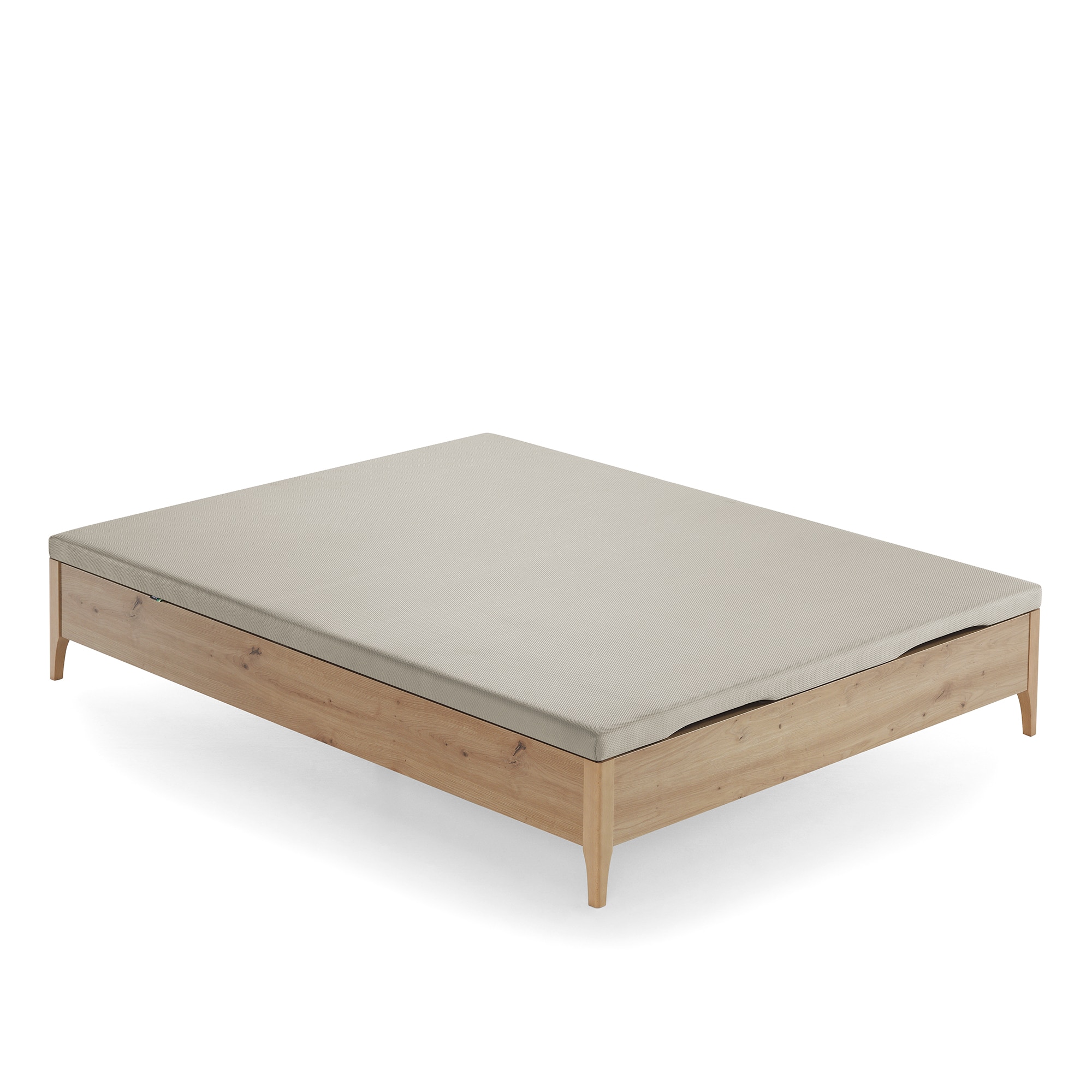 Imagen 2 de Canapé abatible de madera con patas Numa Ecus - Roble Cama 90 x 190 cm Roble