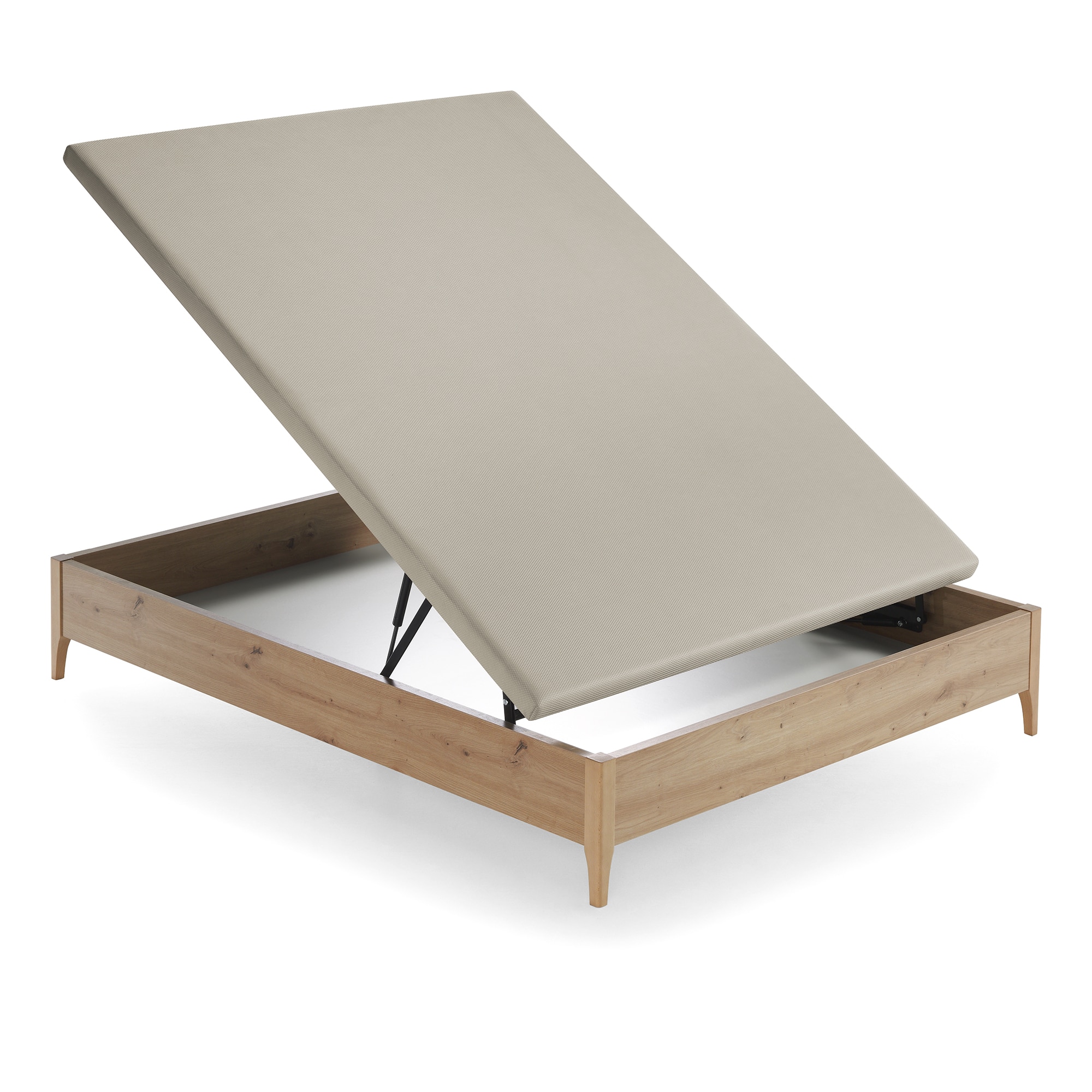 Imagen 3 de Canapé abatible de madera con patas Numa Ecus - Roble Cama 90 x 190 cm Roble