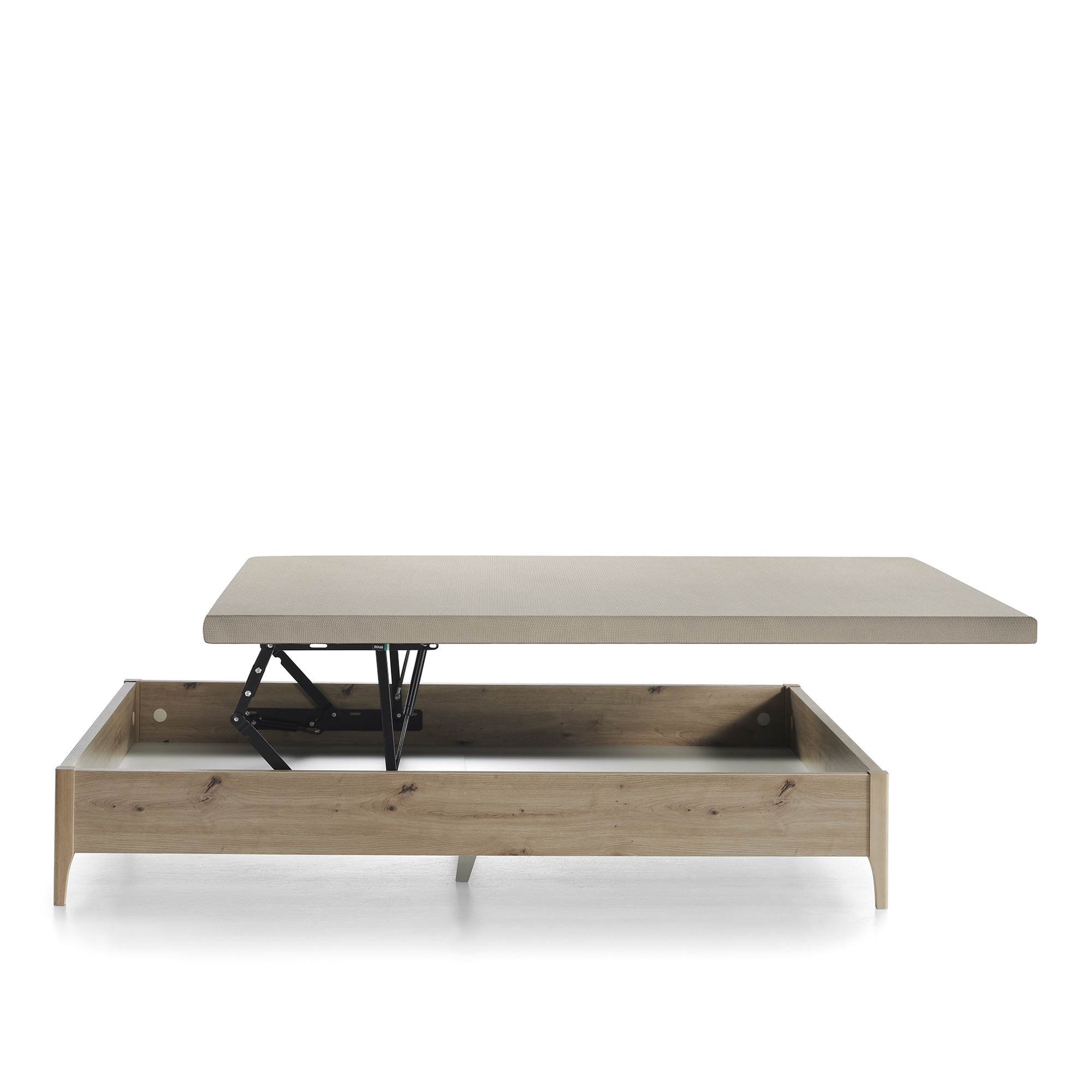 Imagen 4 de Canapé abatible de madera con patas Numa Ecus - Roble Cama 90 x 190 cm Roble