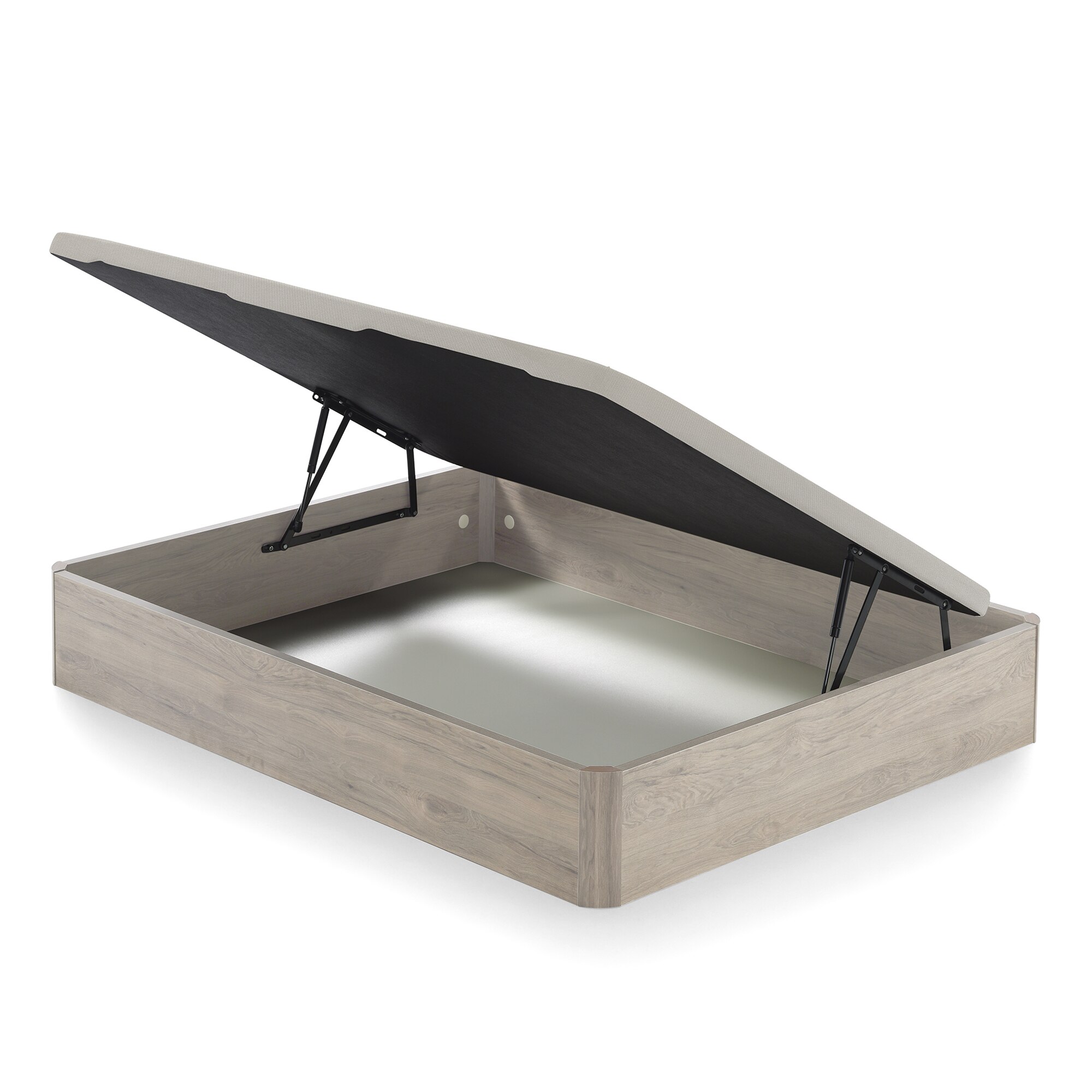 Canapé abatible de madera con apertura lateral Sora Ecus - Ártico Cama 150 x 200 cm Ártico-1