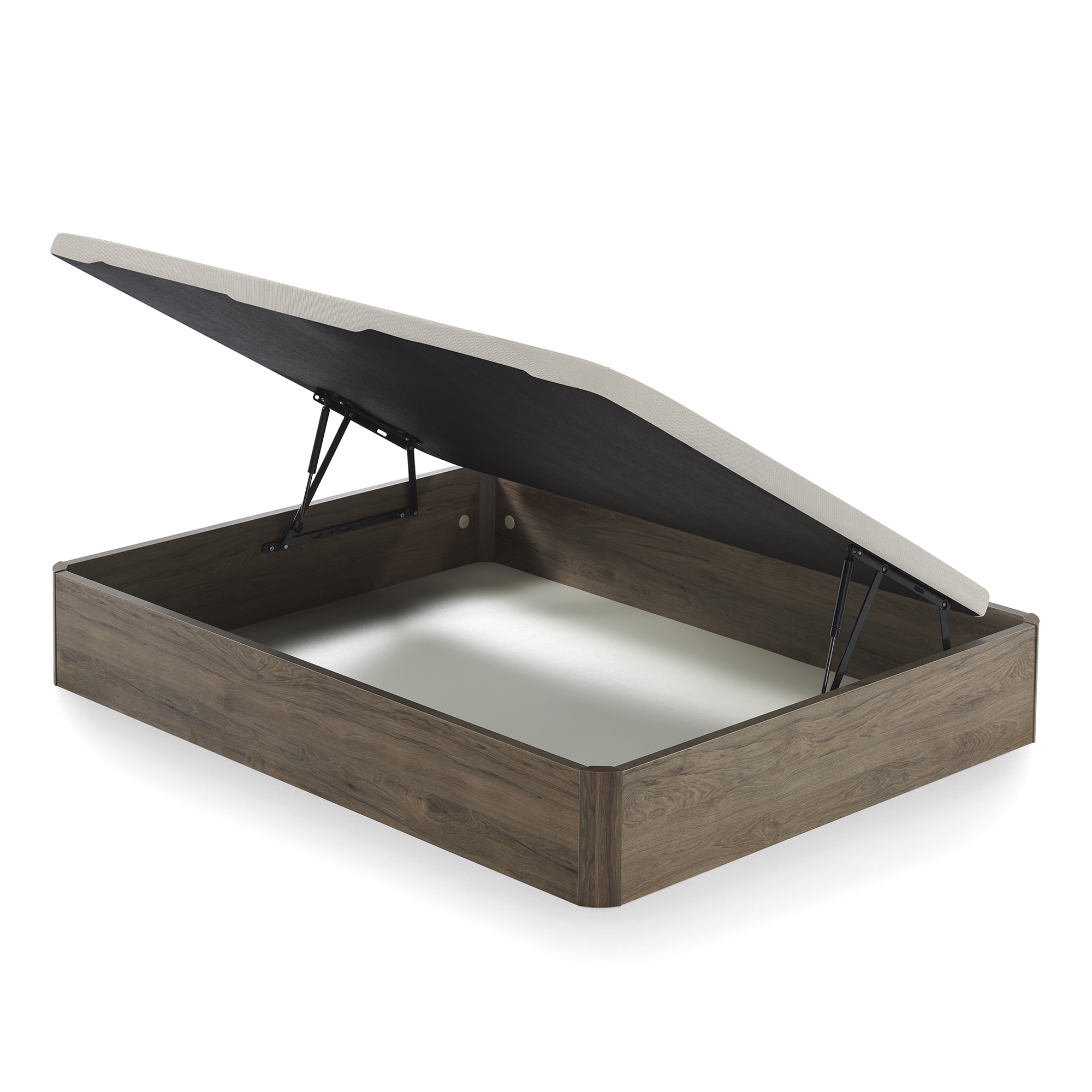 Canapé abatible de madera con apertura lateral Sora Ecus - Indio Cama 150 x 200 cm Indio-1