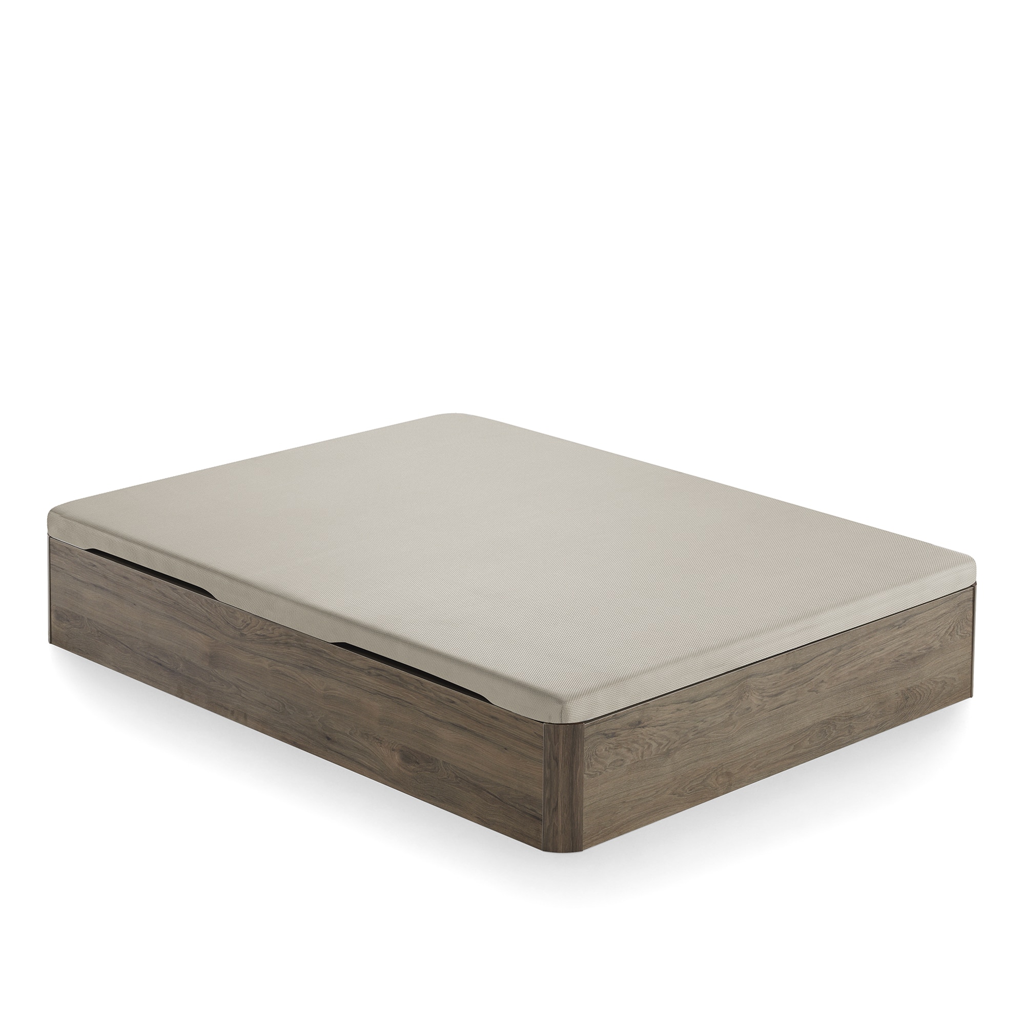 Canapé abatible de madera con apertura lateral Sora Ecus - Indio Cama 150 x 200 cm Indio-2
