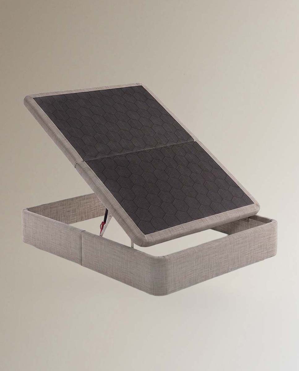 Imagen 3 de Canapé abatible tapizado en tela Steel Ecus - Camel Cama 90 x 190 cm Camel