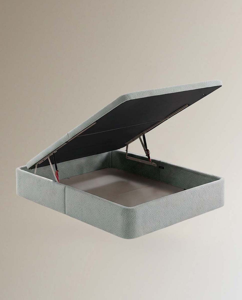 Canapé abatible tapizado en tela Steel Ecus - Hierba Cama 90 x 190 cm Hierba-1