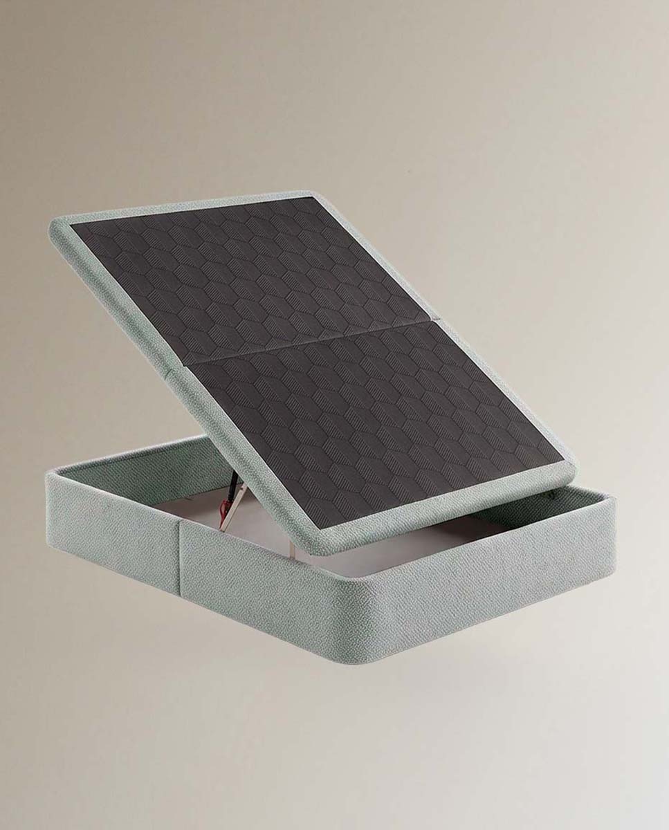 Canapé abatible tapizado en tela Steel Ecus - Hierba Cama 90 x 190 cm Hierba-3