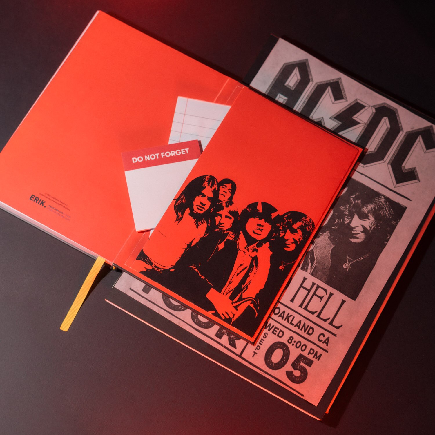 Cuaderno formato A5 (14,8 x 21 cm) Negro / Rojo / Amarillo claro-6