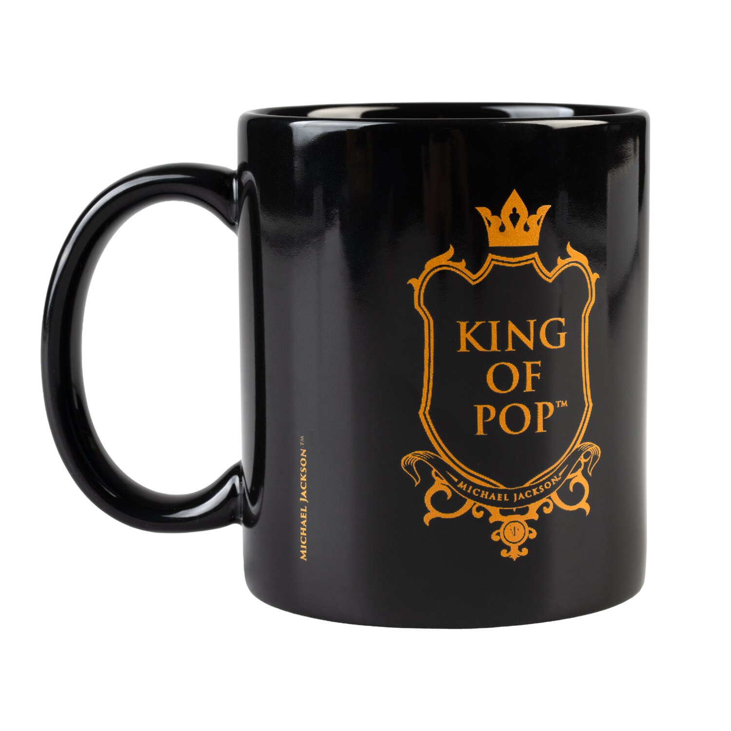 Taza fabricada en cerámica con acabado brillante Negro / Blanco-3
