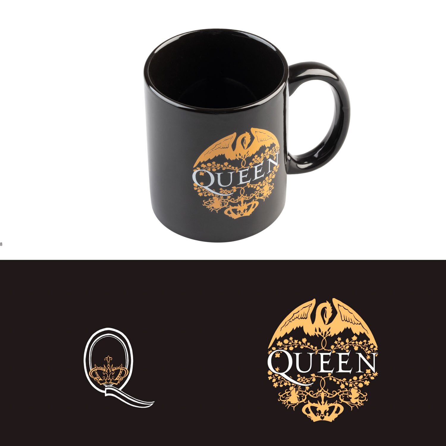 Taza fabricada en cerámica con acabado brillante Multicolor-1
