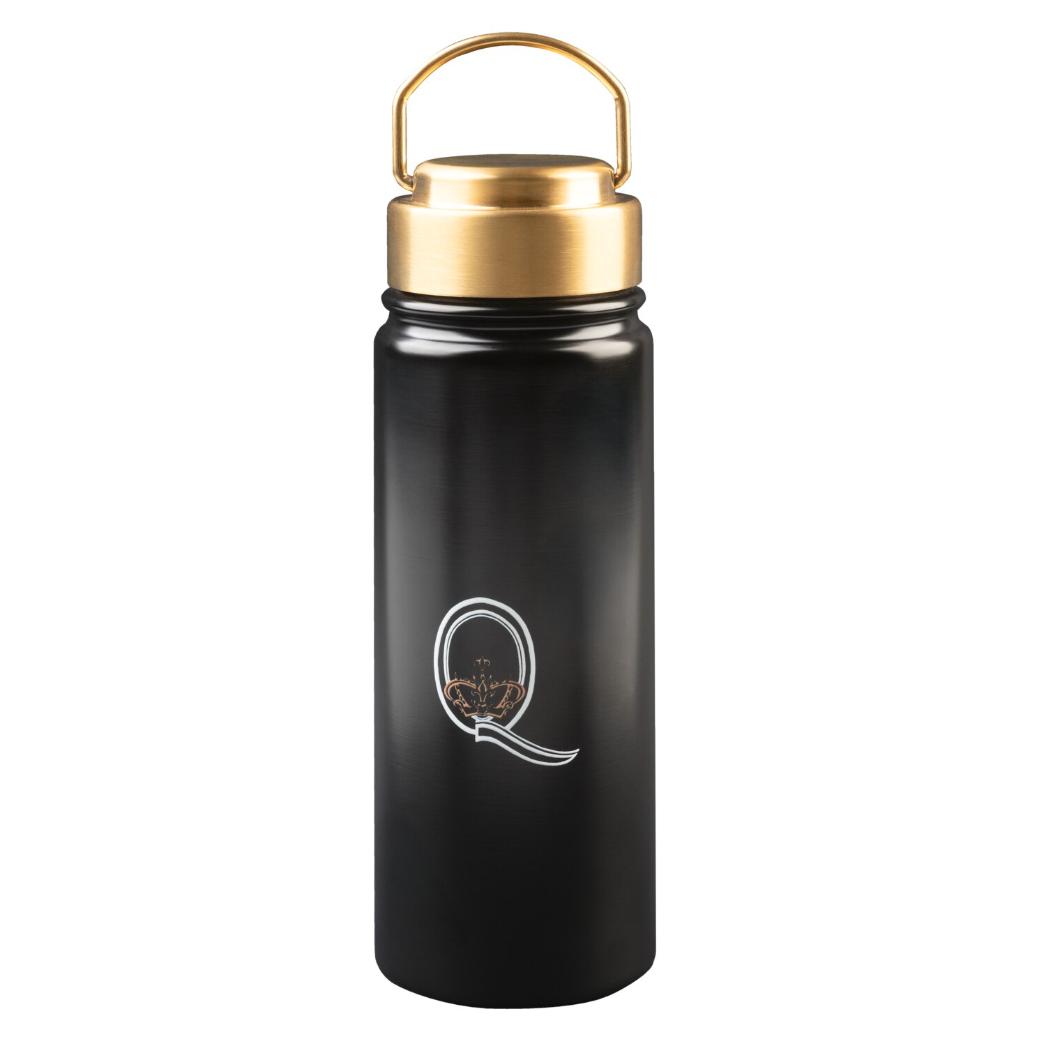 Botella metálica fabricada en acero inoxidable con doble pared Negro / Amarillo / Negro / Blanco-2