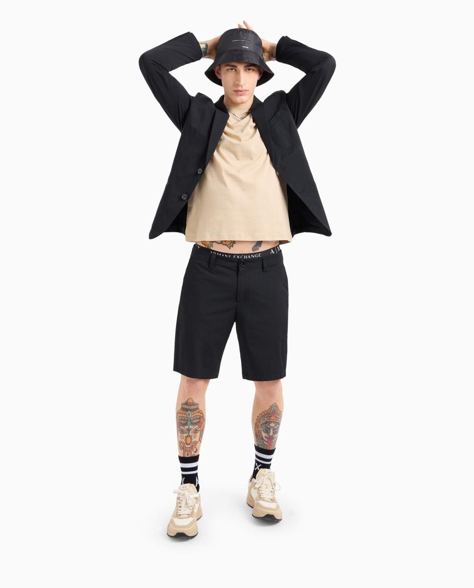 Blazer Regular Fit em Tecido Bi-Stretch Preto-6