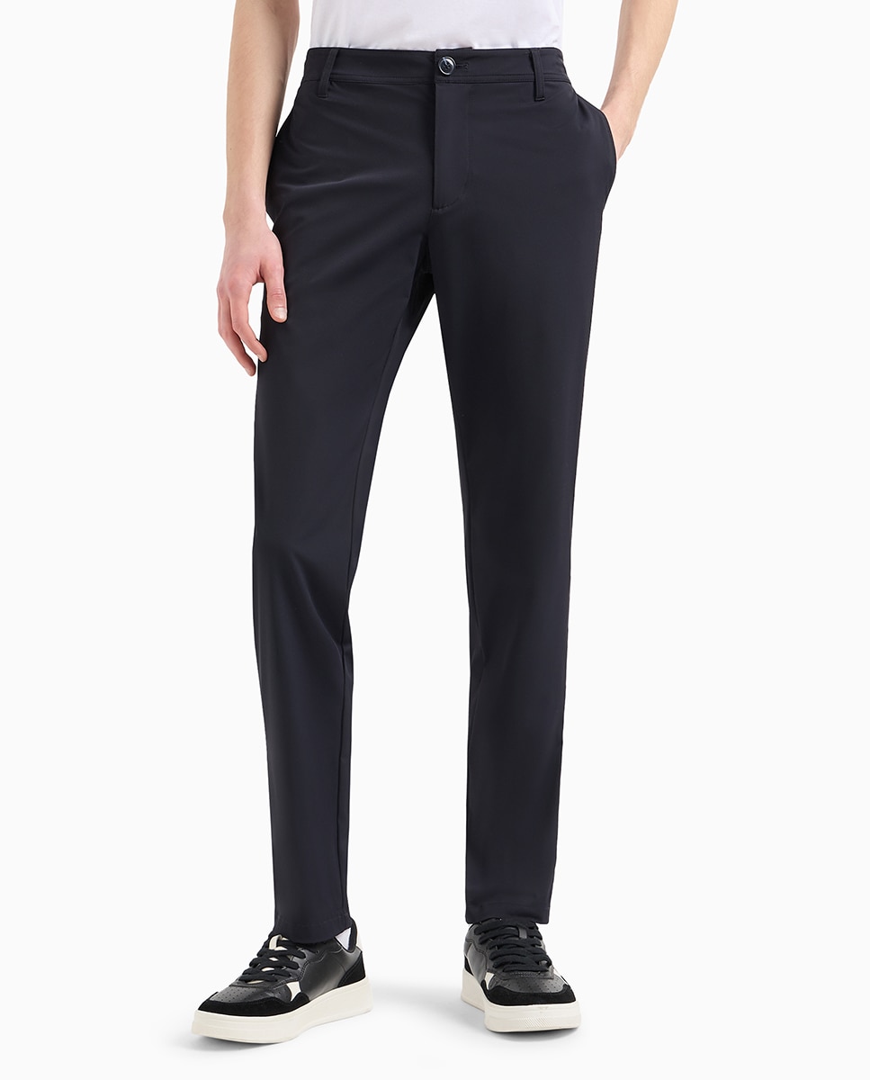 Calças chino regular fit Azul-marinho-2