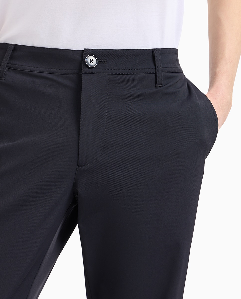 Calças chino regular fit Azul-marinho-4