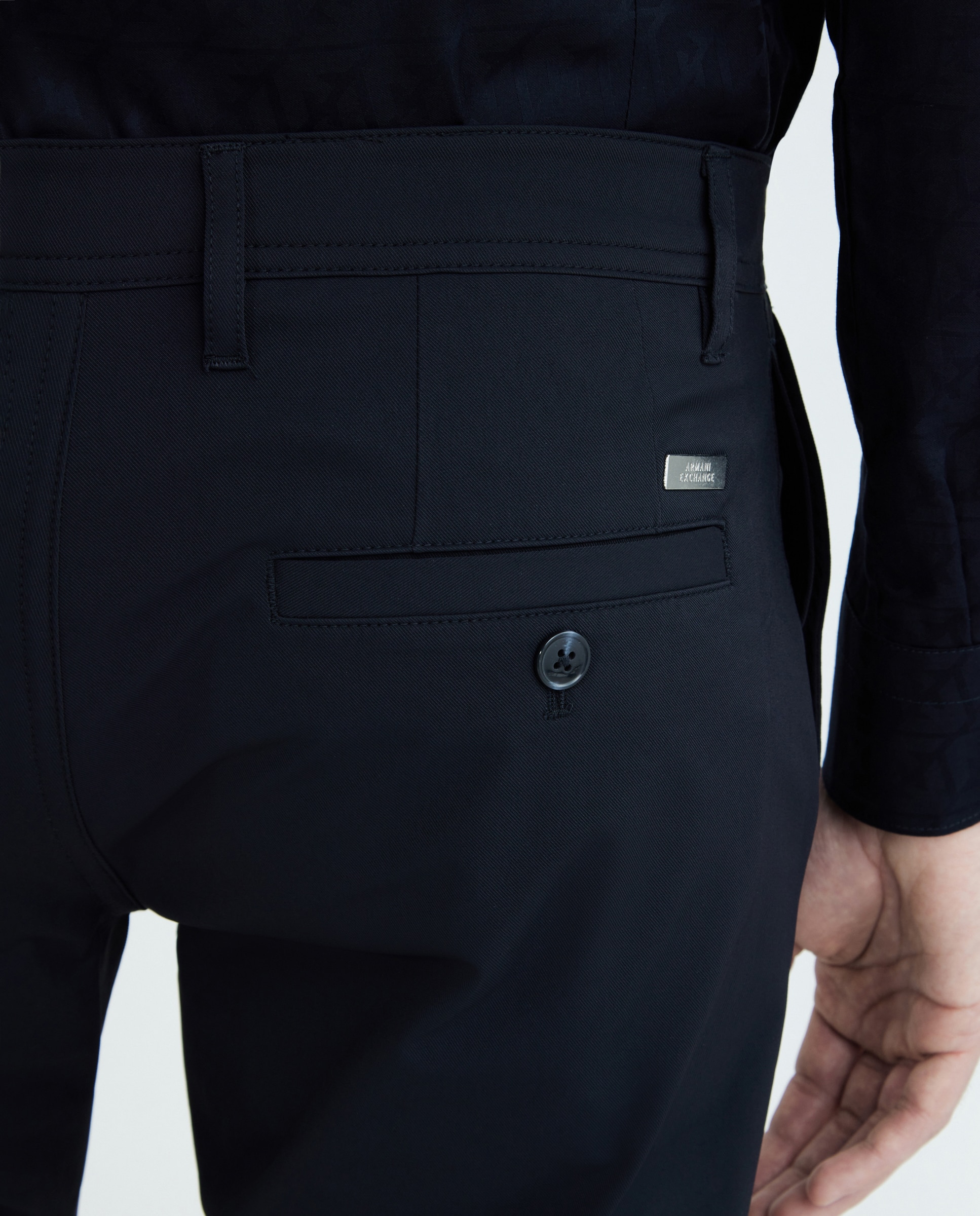Calças chino regular fit Azul-marinho-7
