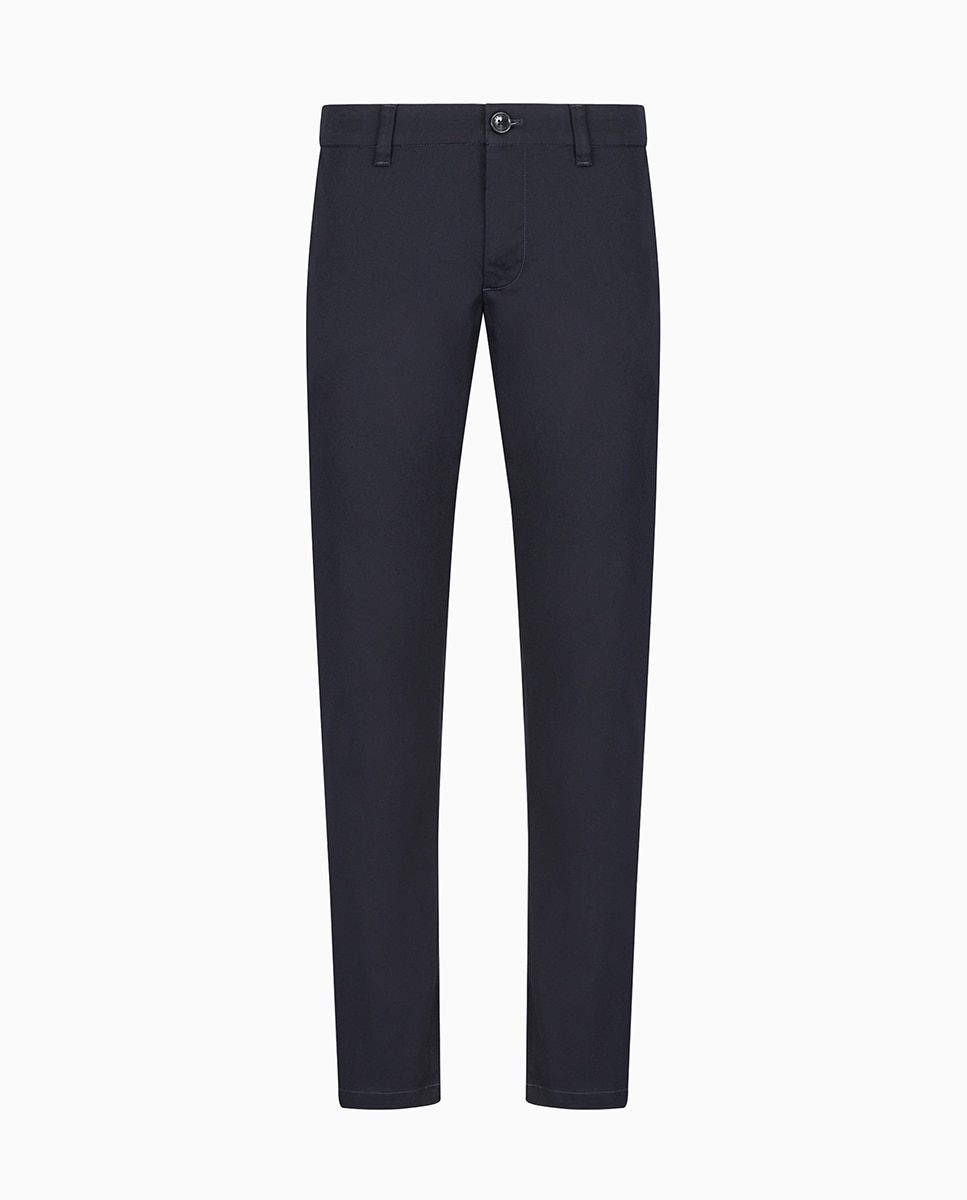 Calças chino regular fit Azul-marinho-5