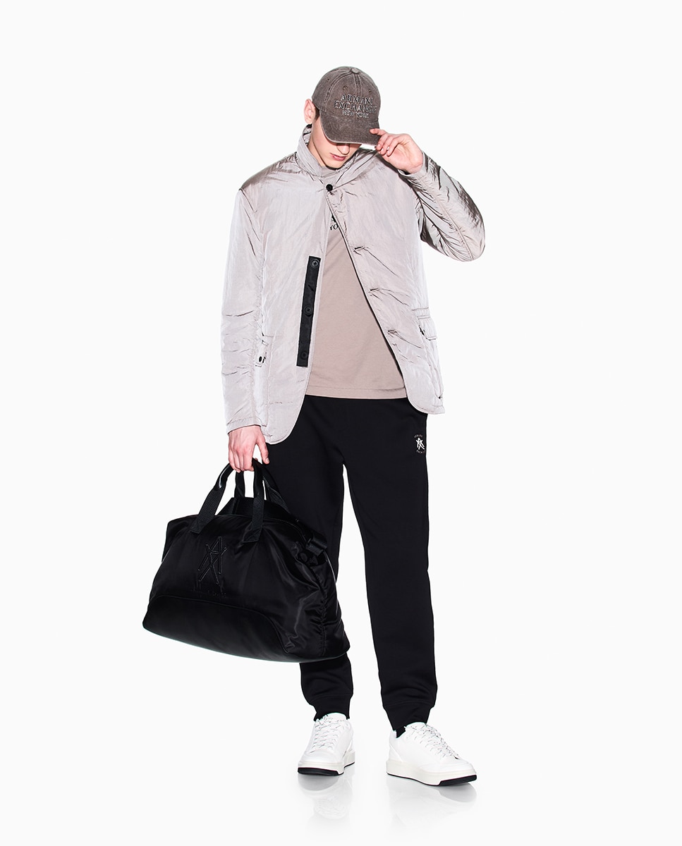 Pantalón de hombre jogger con logo Negro Armani Exchange Negro-1