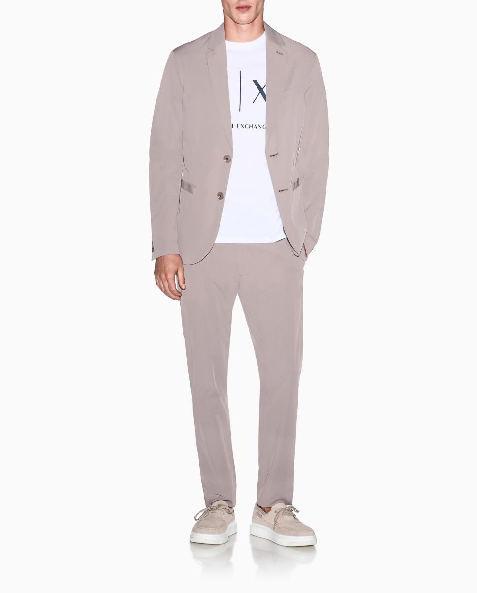 Calças chino regular fit Taupe-1