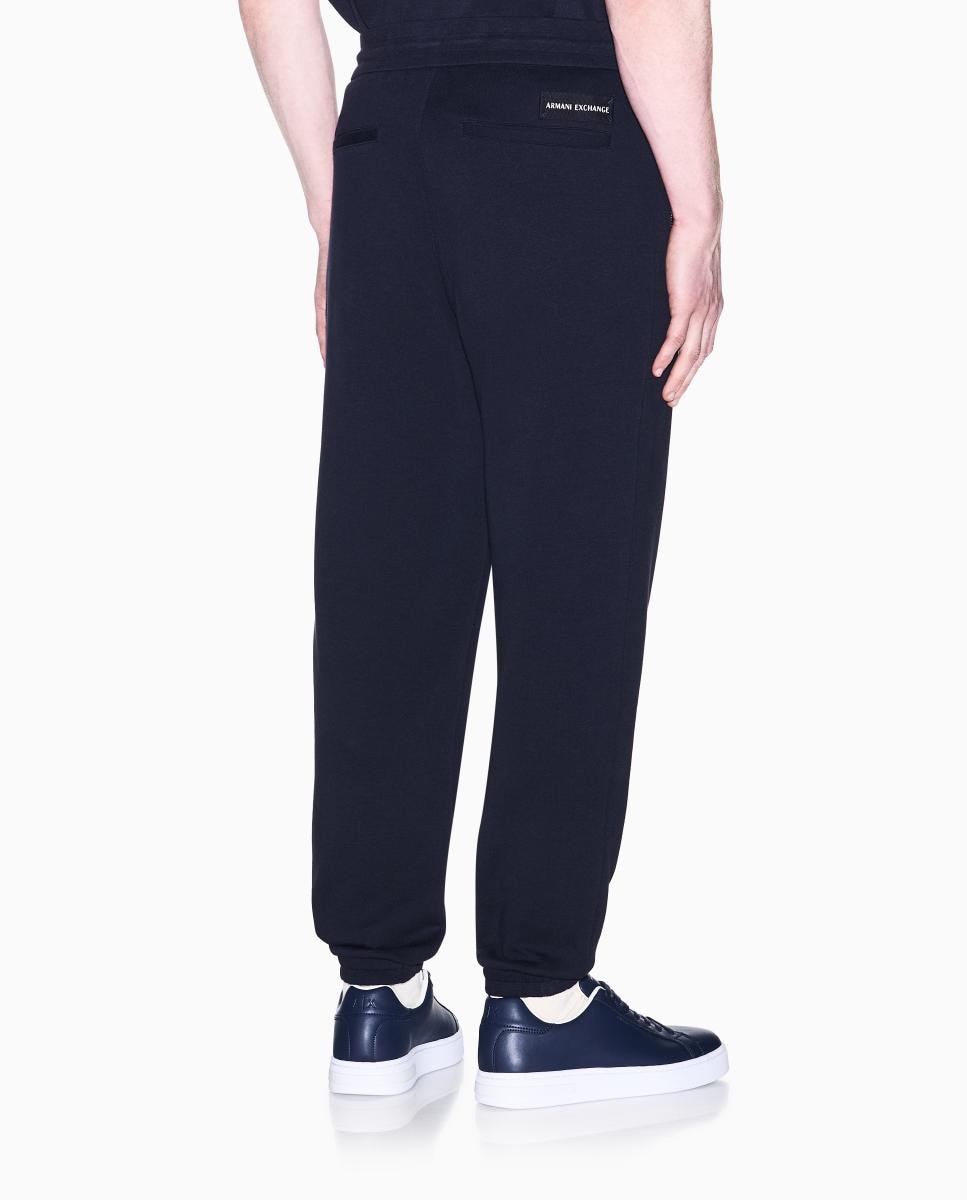 Joggers com Bolsos com Fecho de Correr Azul-marinho-3
