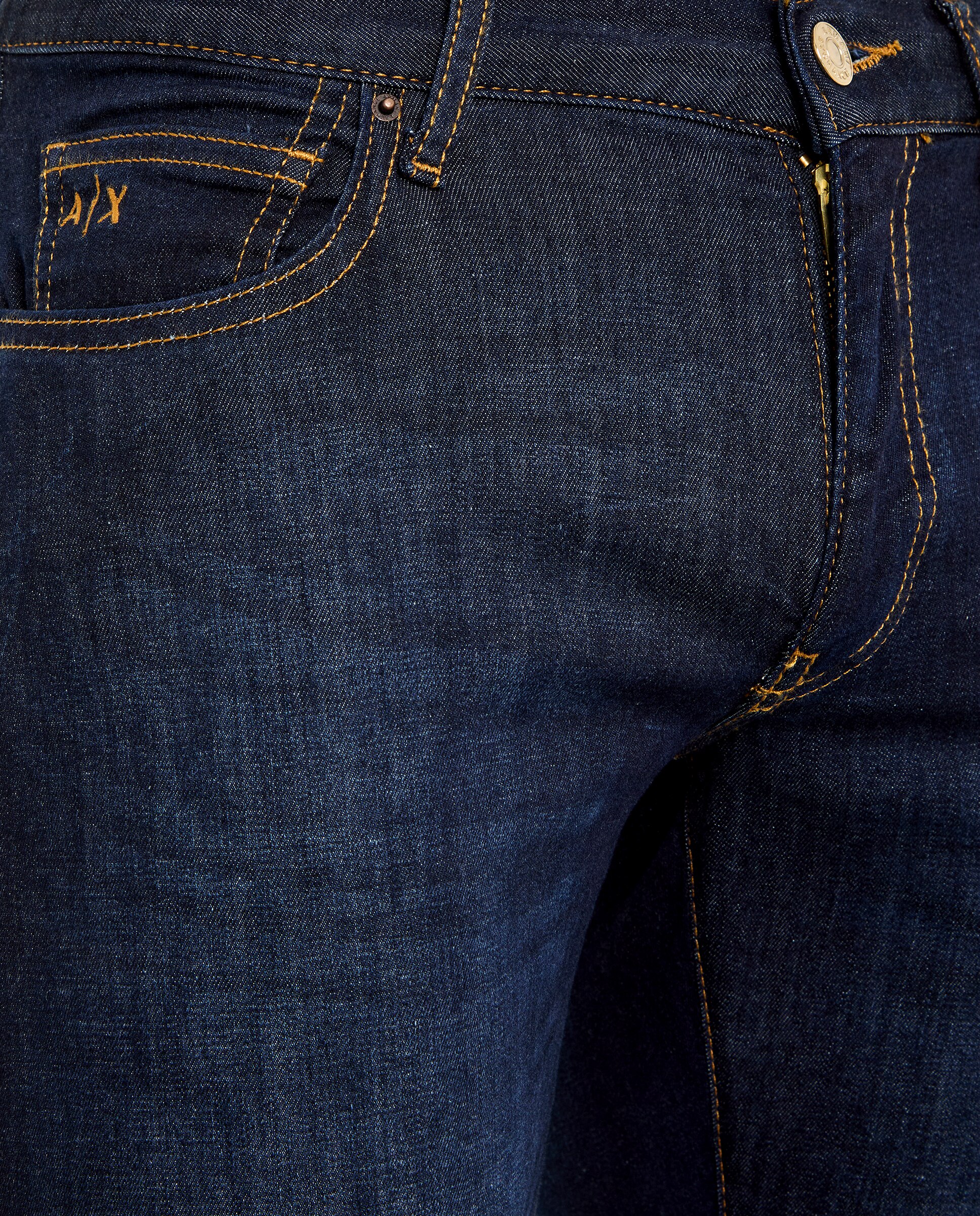 Jeans J66 Skinny com Lavagem - Azul-Escuro Azul-índigo-5