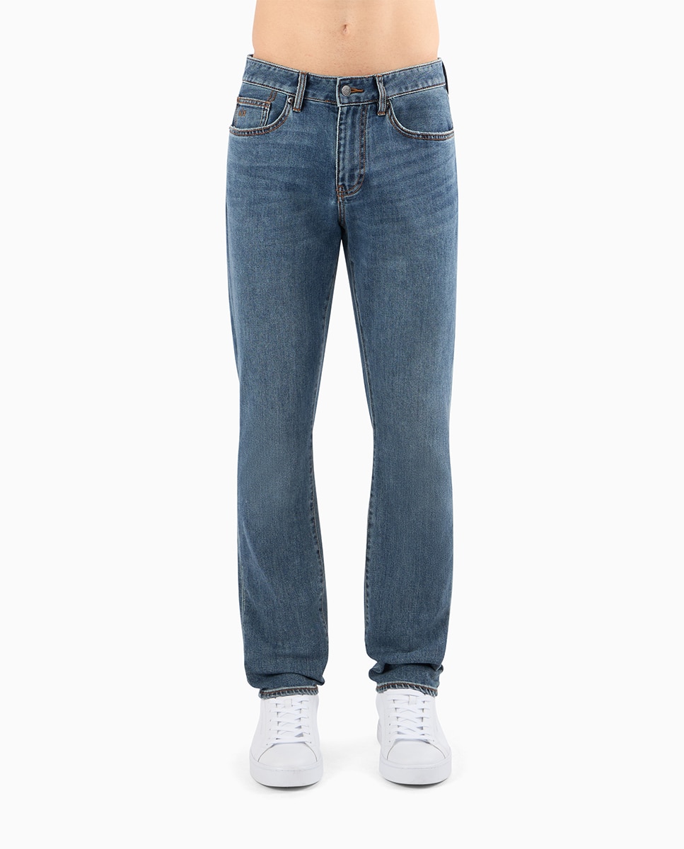 Imagem 0 de Jeans J14 Slim Fit com Lavagem Média