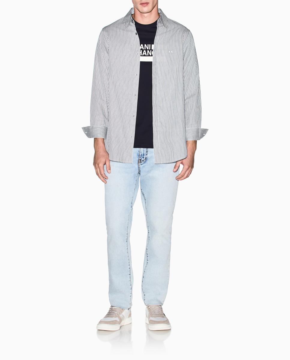 Imagem 0 de Jeans J14 Slim Fit com Efeito Branqueado