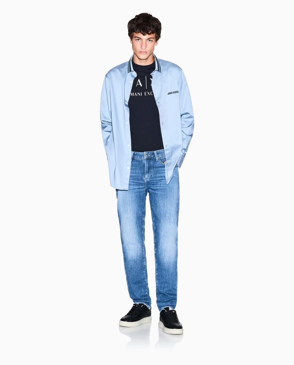 Imagem 0 de Jeans J14 Slim Fit com Lavagem - Azul-Escuro