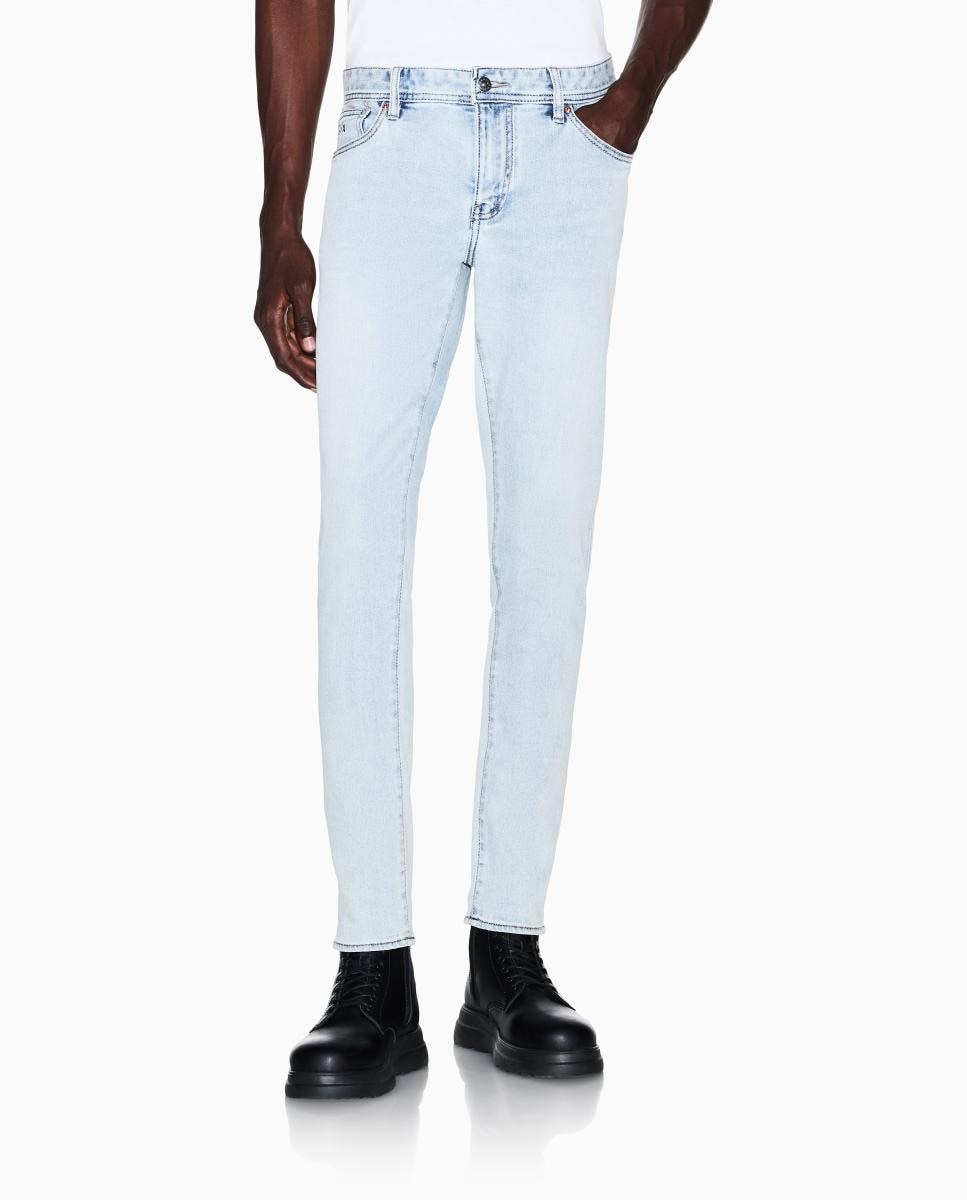 Jeans J66 Skinny Fit com Lavagem Média Azul-índigo-2