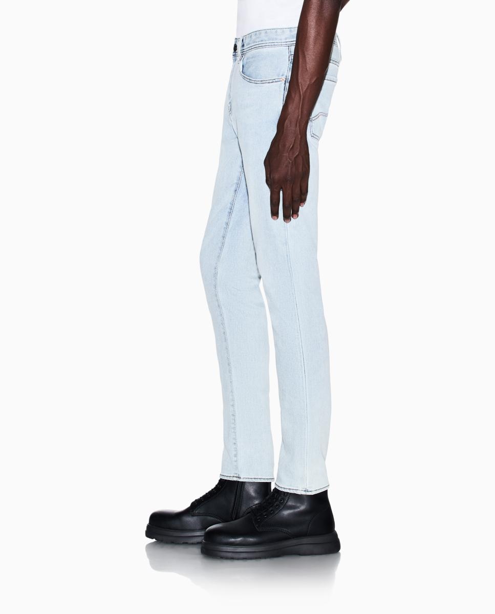 Jeans J66 Skinny Fit com Lavagem Média Azul-índigo-4
