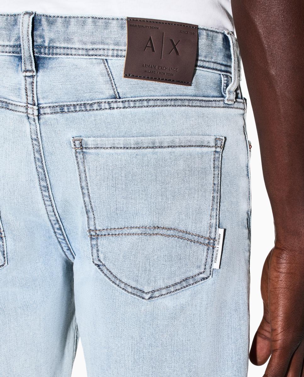 Jeans J66 Skinny Fit com Lavagem Média Azul-índigo-5