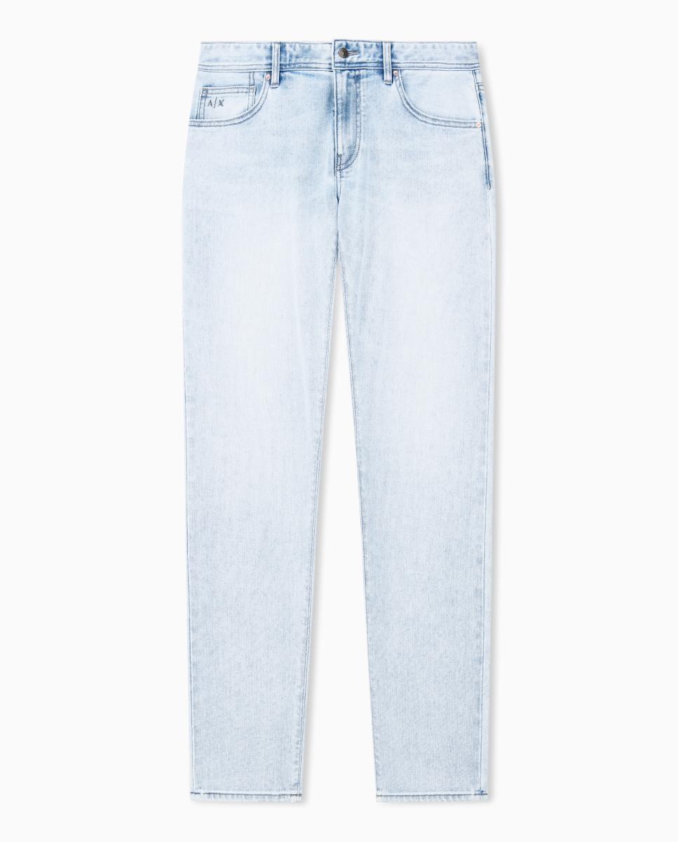 Jeans J66 Skinny Fit com Lavagem Média Azul-índigo-7