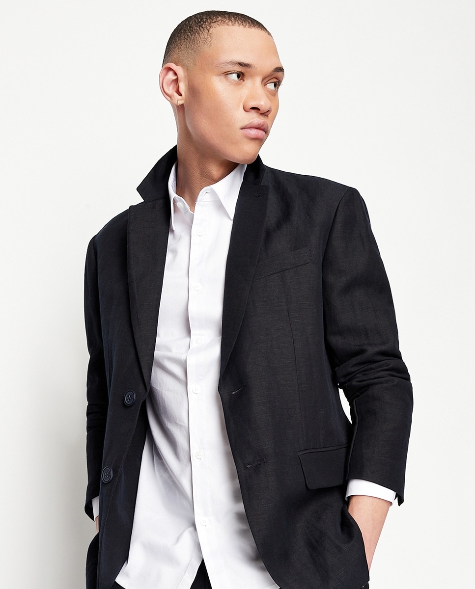Camisa Slim Fit em Algodão Oxford Branco-3