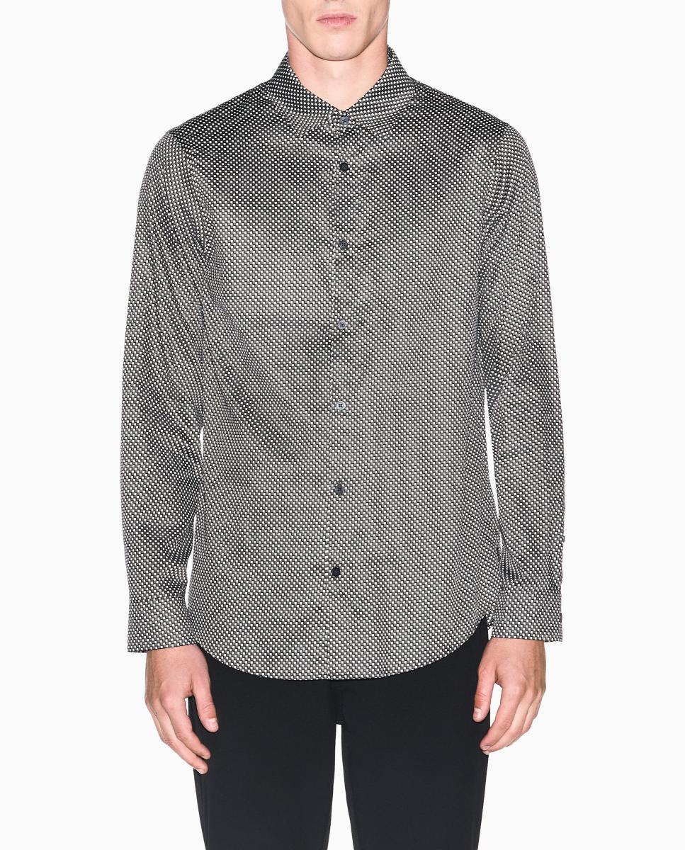Imagem 0 de Camisa de Algodão Estampado Regular Fit