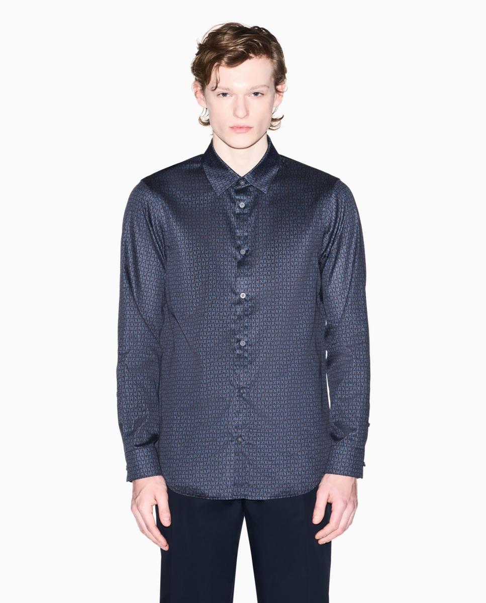 Imagem 0 de Camisa de Algodão Estampado Regular Fit