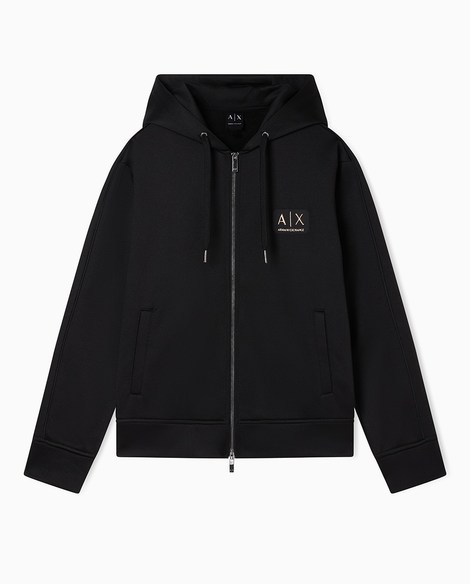 Sweatshirt com capuz e logótipo Preto-2