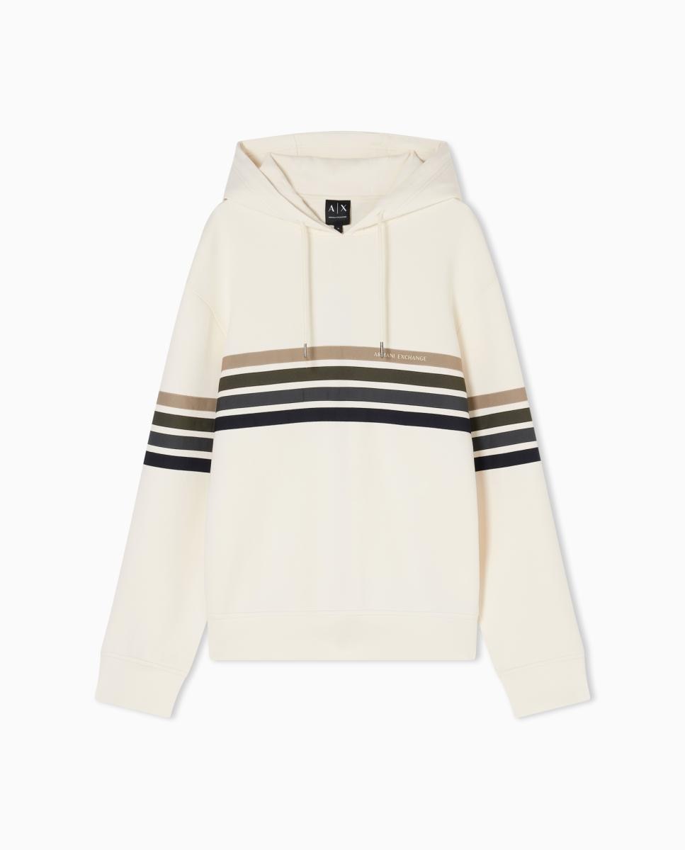 Sweatshirt com Estampado e Capuz Ajustável Creme-5