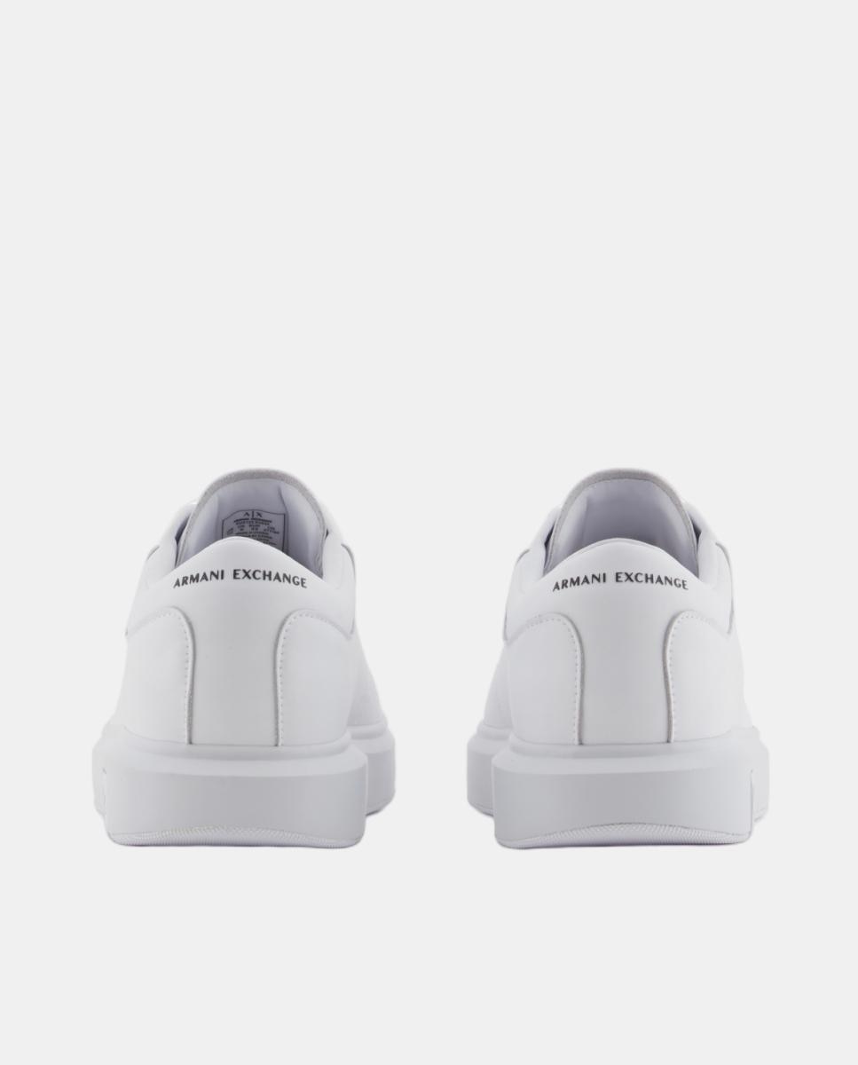 Sapatilhas Estilo Casual Lisas com Logótipo na Sola Branco-6