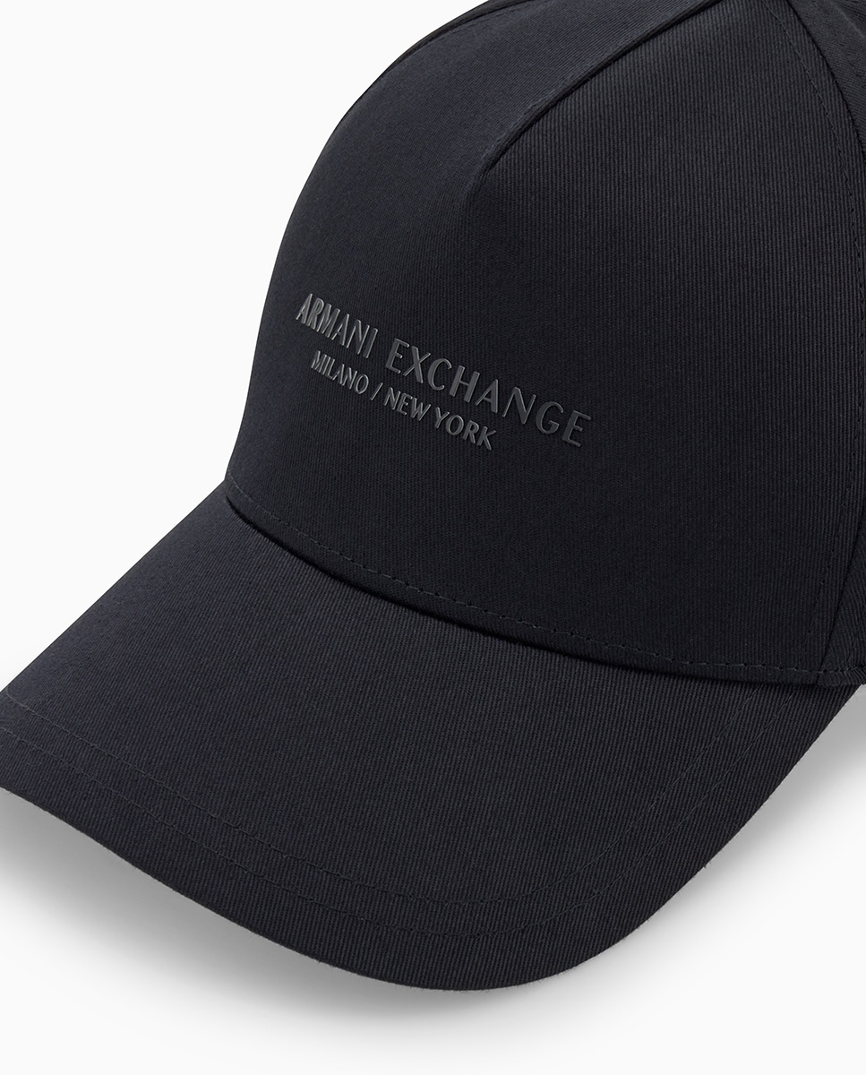 Boné de Algodão com Logótipo Azul-marinho-3