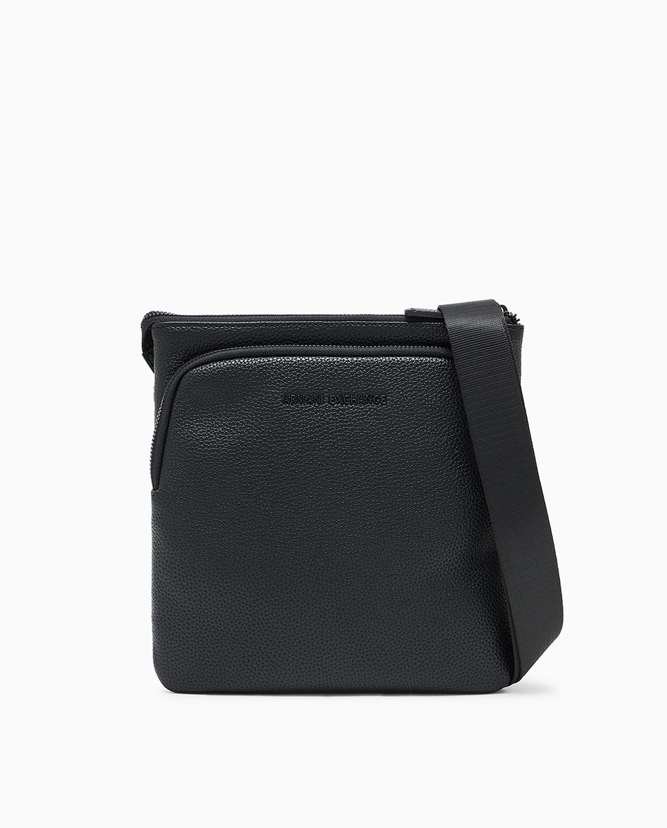 Mala a Tiracolo com Logótipo Metálico Preto-2