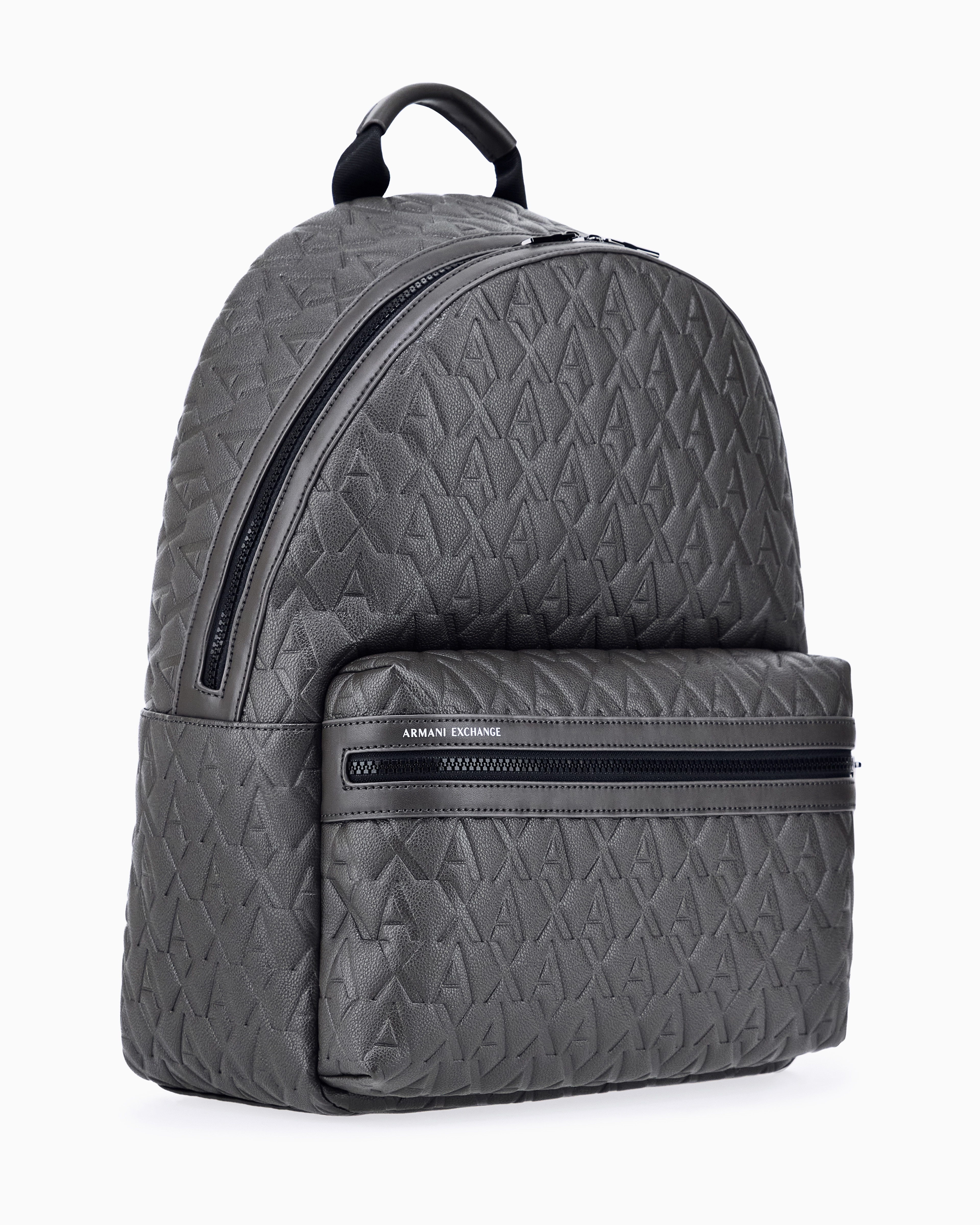 Mochila com All Over Print de Logótipos Taupe-3