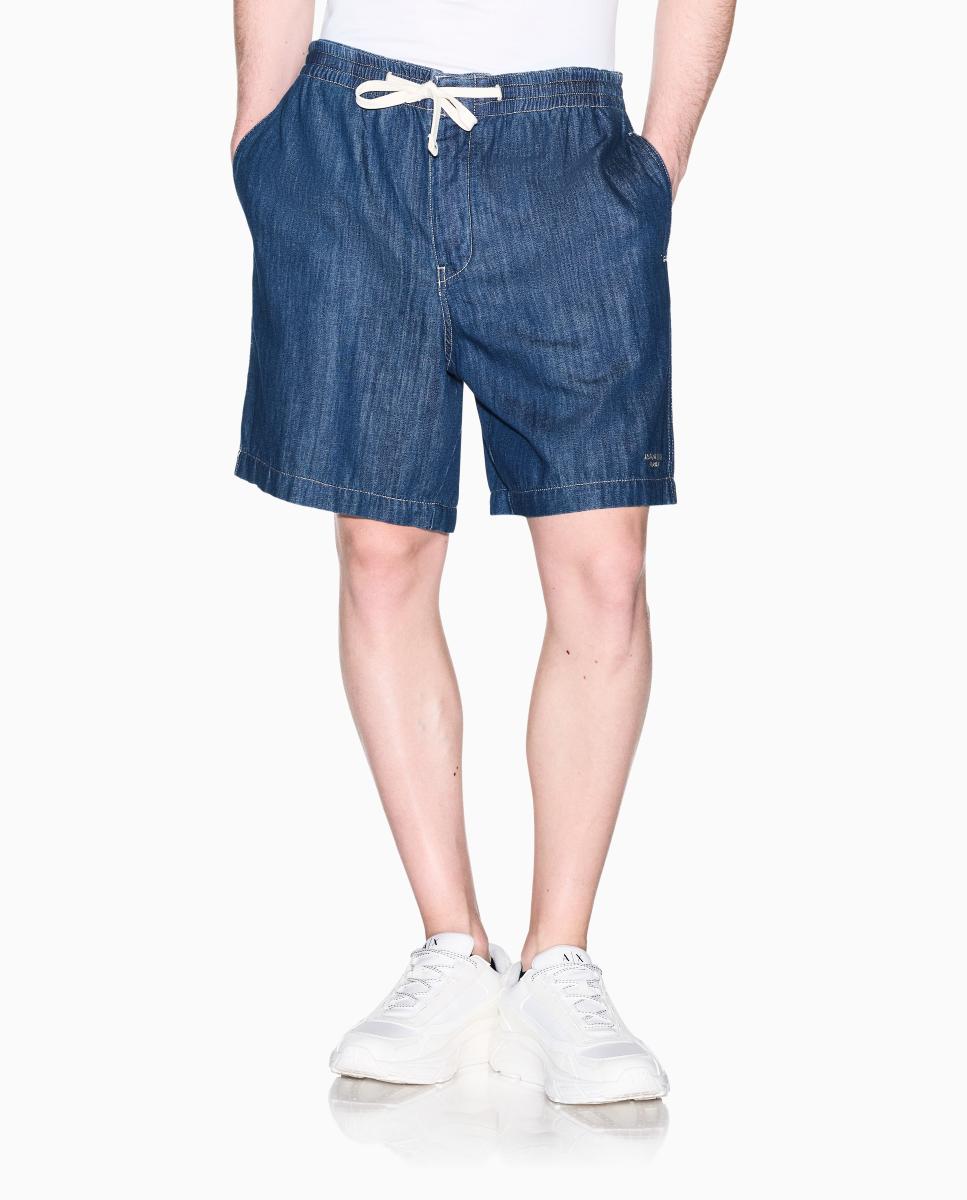 Bermudas de Ganga com Cordões Azul-índigo-2