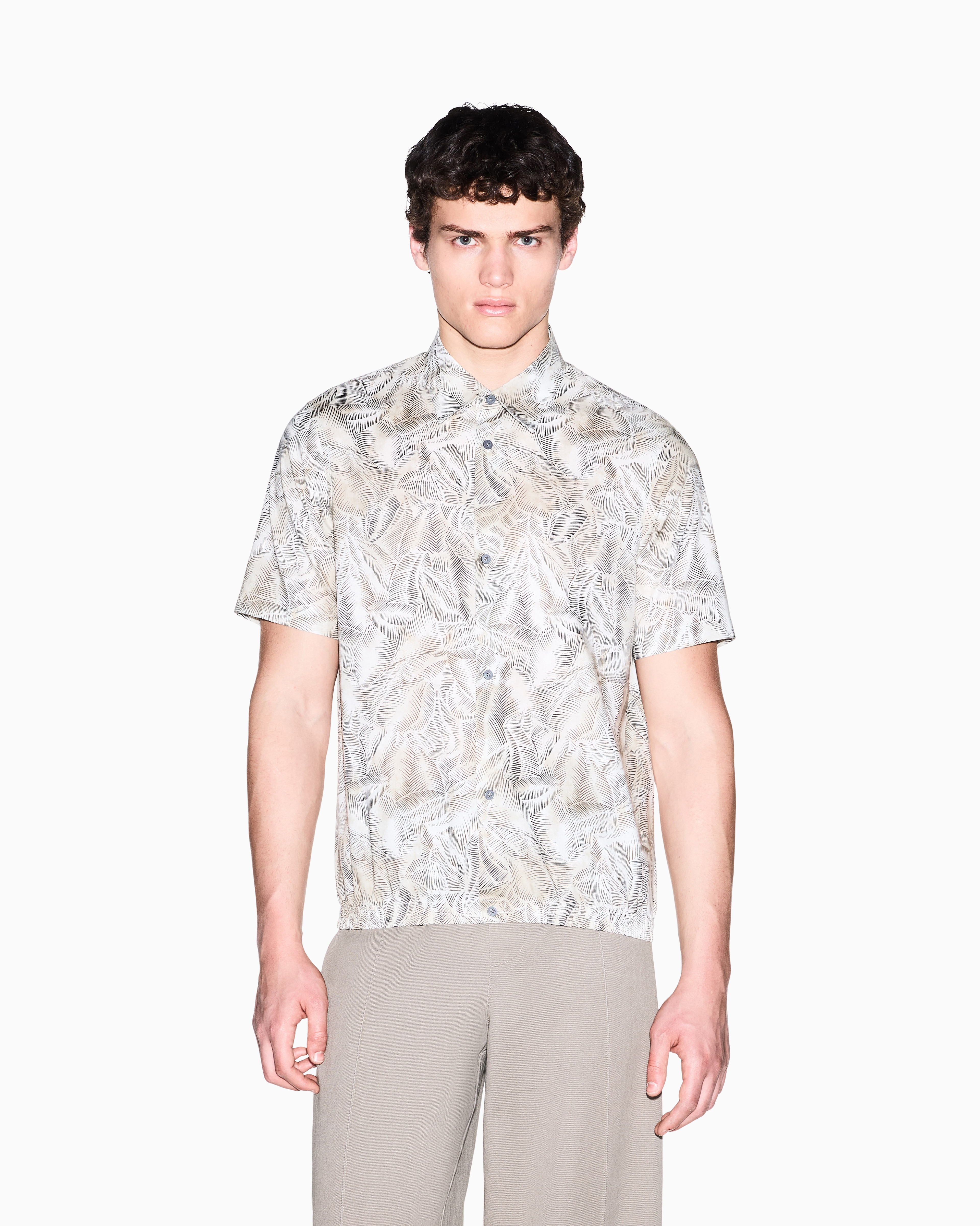 Imagem 0 de Camisa de Algodão Estampado Boxy Fit