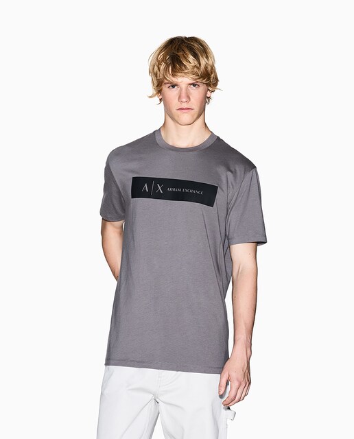 Imagem 0 de T-shirt de Manga Curta com Logótipo em Box em Contraste